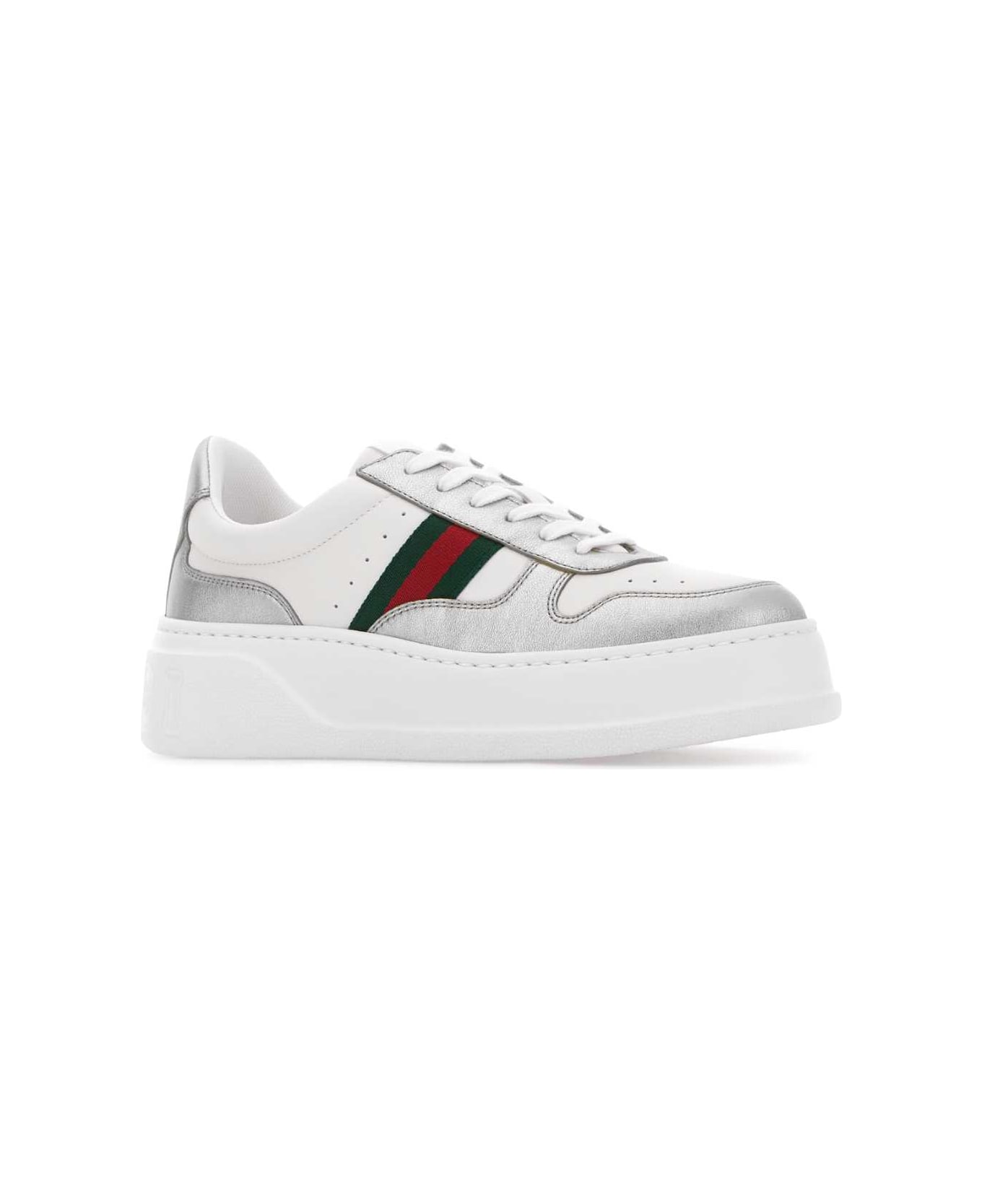 Gucci Two-tone Leather Sneakers - GWHITEVRVGWHITE スニーカー