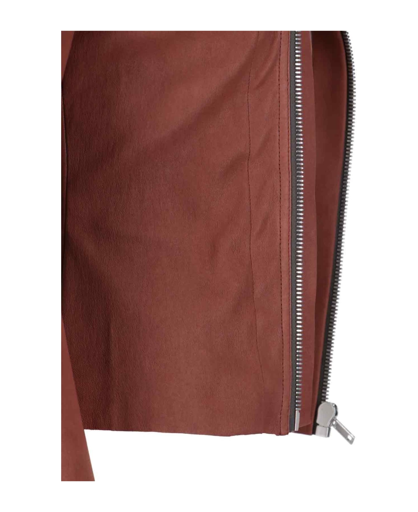 Rick Owens 
gary
 Crop Biker Jacket - Red