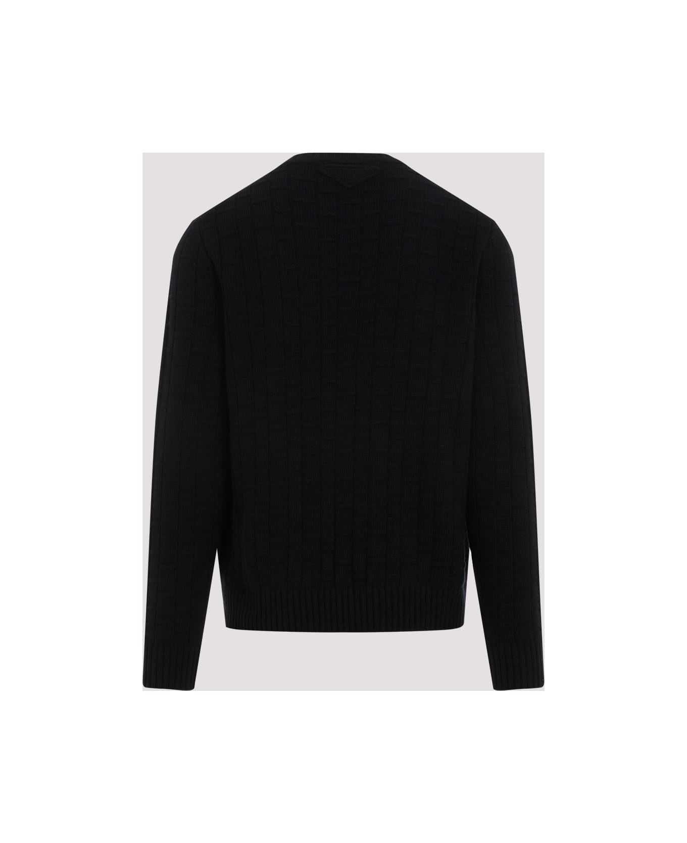 【送料&関税込】Prada Midnight Blue Wool Blend Sweater Prada Midnight Blue Wool Blend Sweater | italist