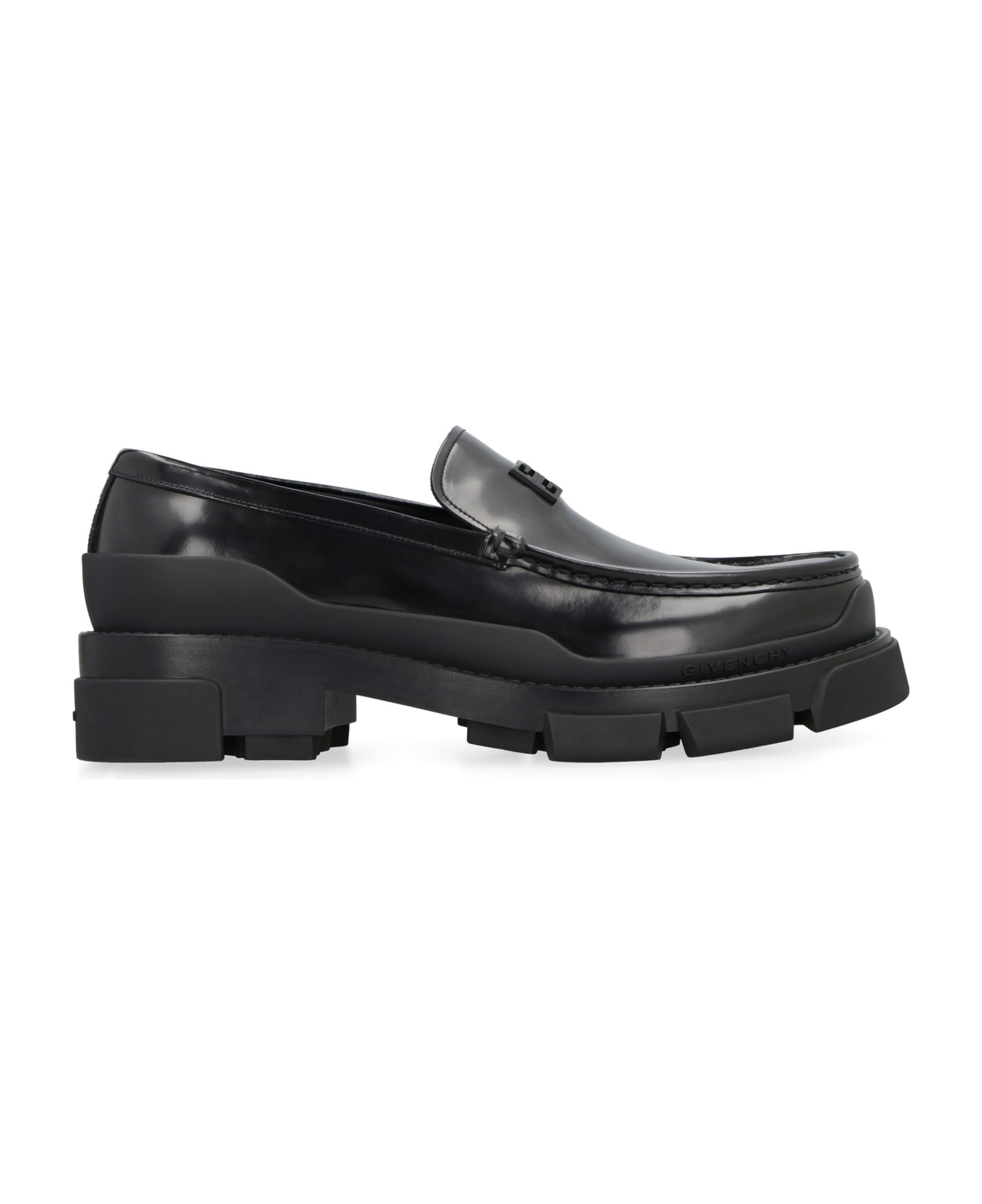 Givenchy Terra Leather Loafers - BLACK