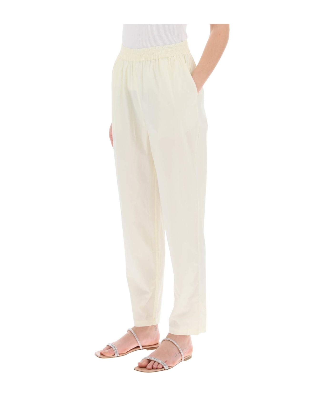 Skall Studio Organic Cotton Edgar Pants In Italian - BUTTERMILK (Yellow)