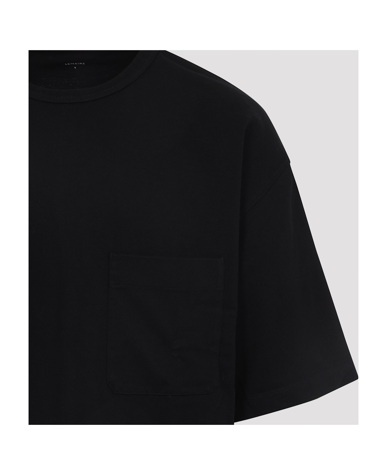 Lemaire Boxy Short Sleeves T-shirt - Black