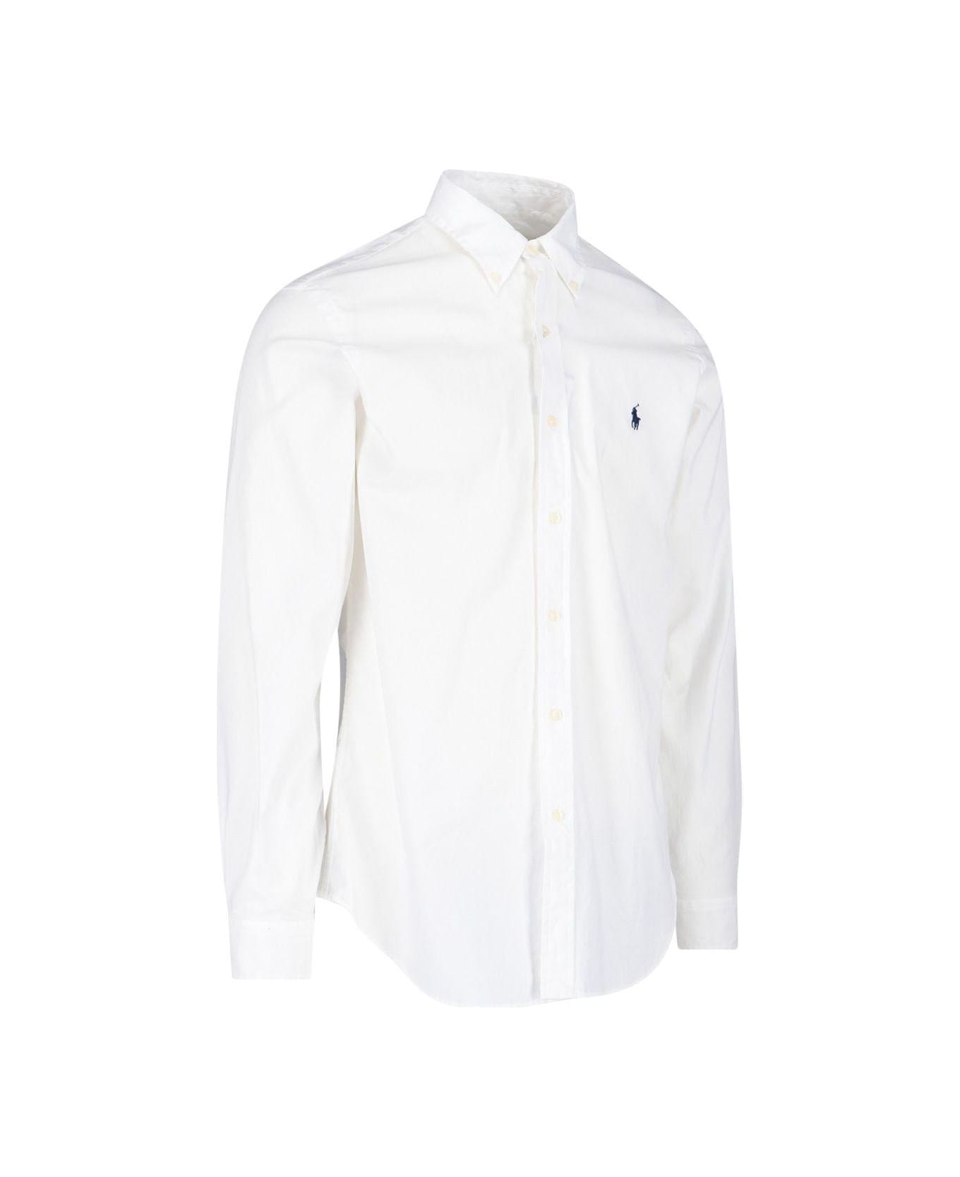 Ralph Lauren Logo Shirt - White