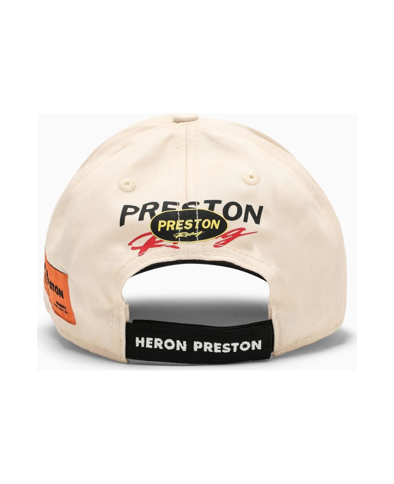 HERON PRESTON Black\/cream Hat With Embroidery - White