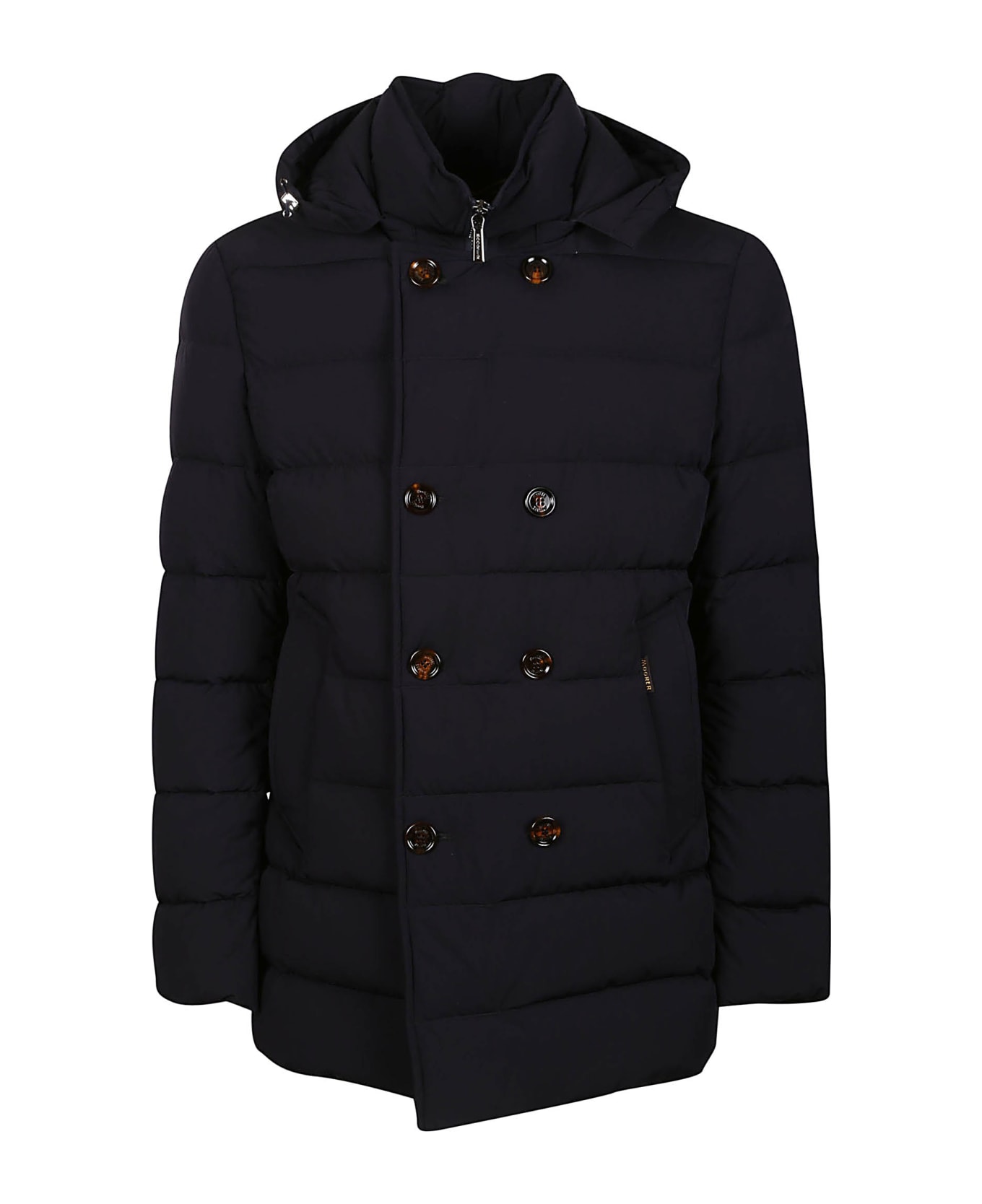 Moorer Florio-kn Double Breasted Padded Jacket - Dark Blue