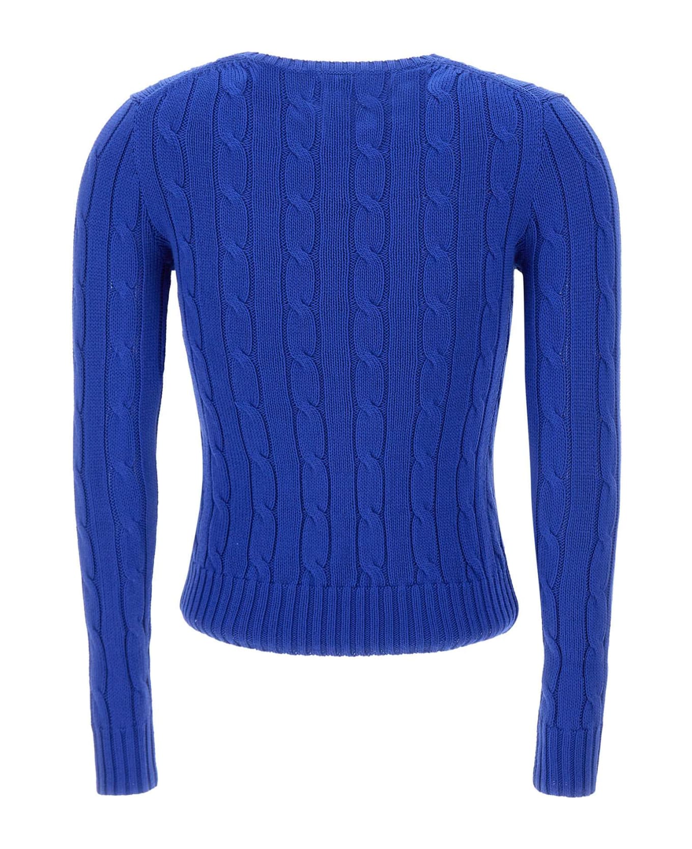Polo Ralph Lauren "classic" Pima Cotton Sweater - BLUE ニットウェア