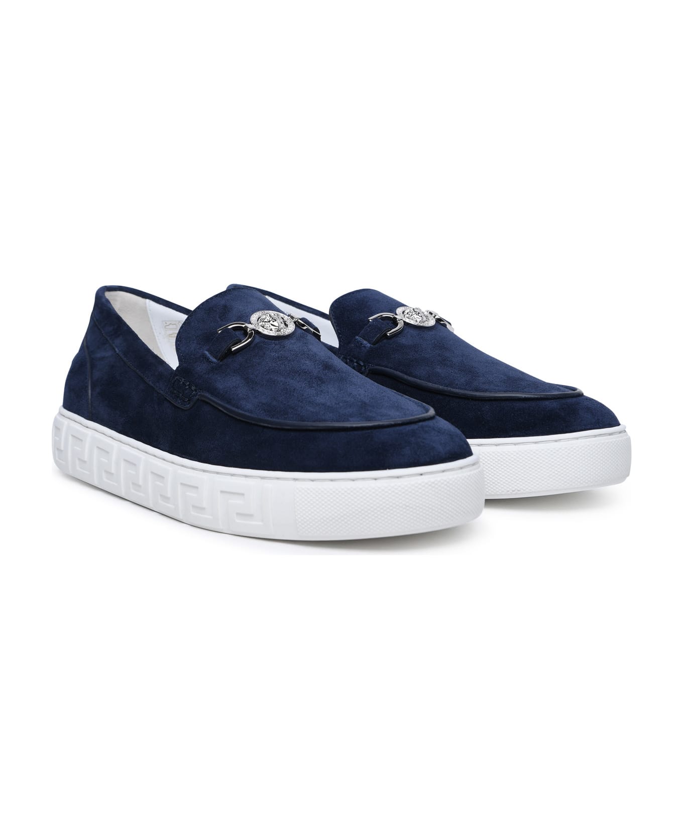 Versace Suede Loafers - Blue