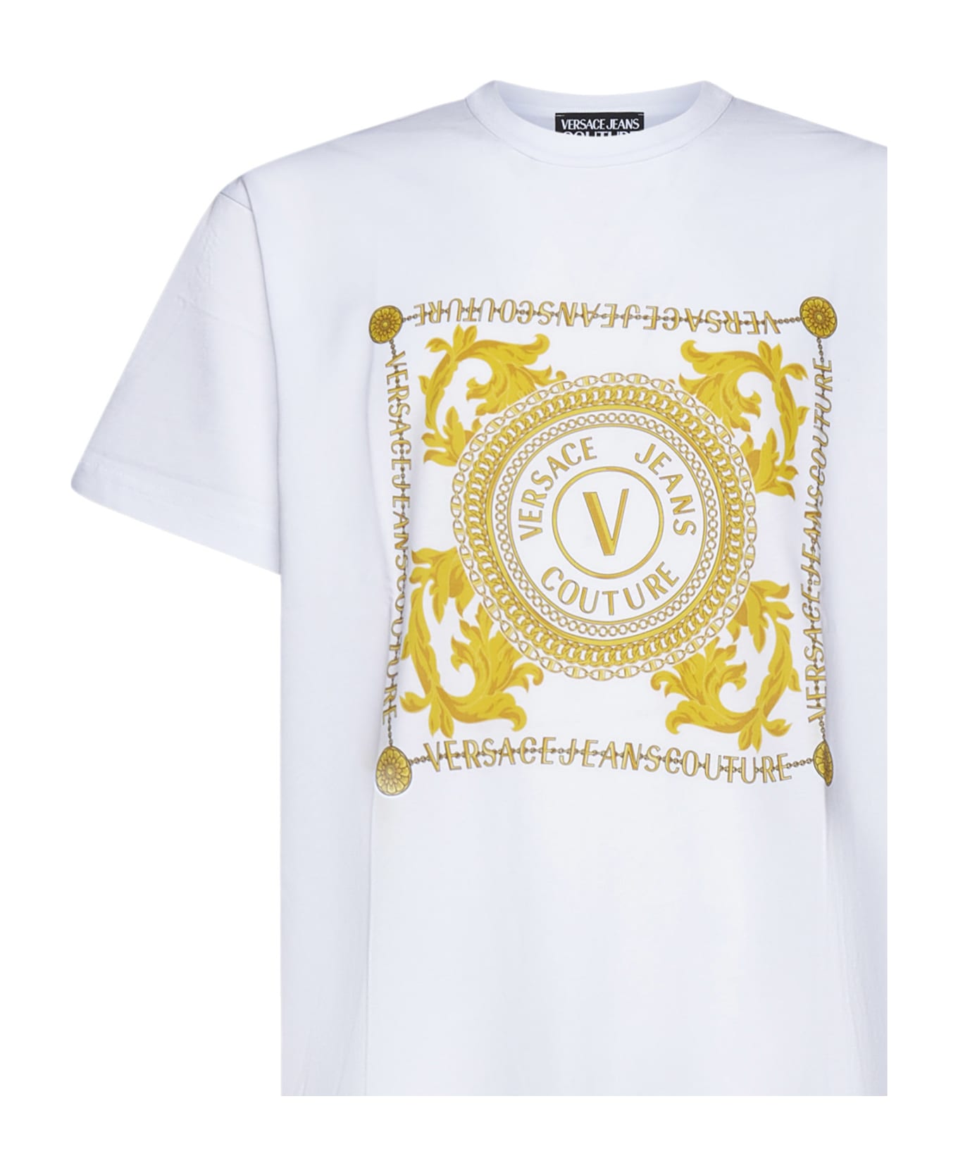 Versace Jeans Couture Logoed T-shirt - White シャツ