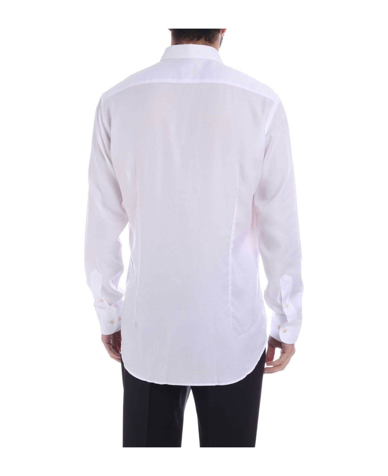 Etro Buttoned-up Long-sleeved Shirt - Bianco