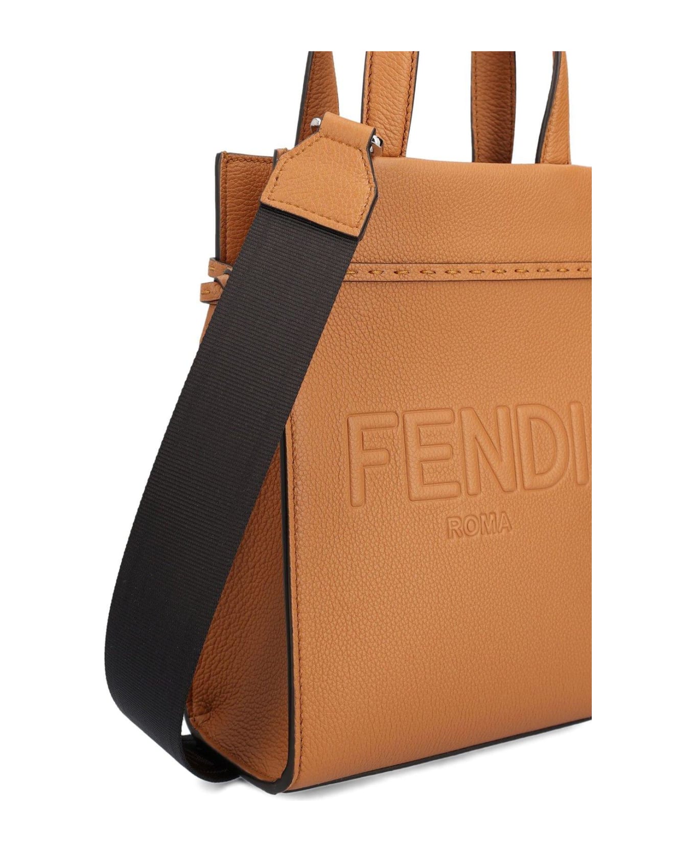 Fendi Go To Shopper Mini Bag - Marrone トートバッグ