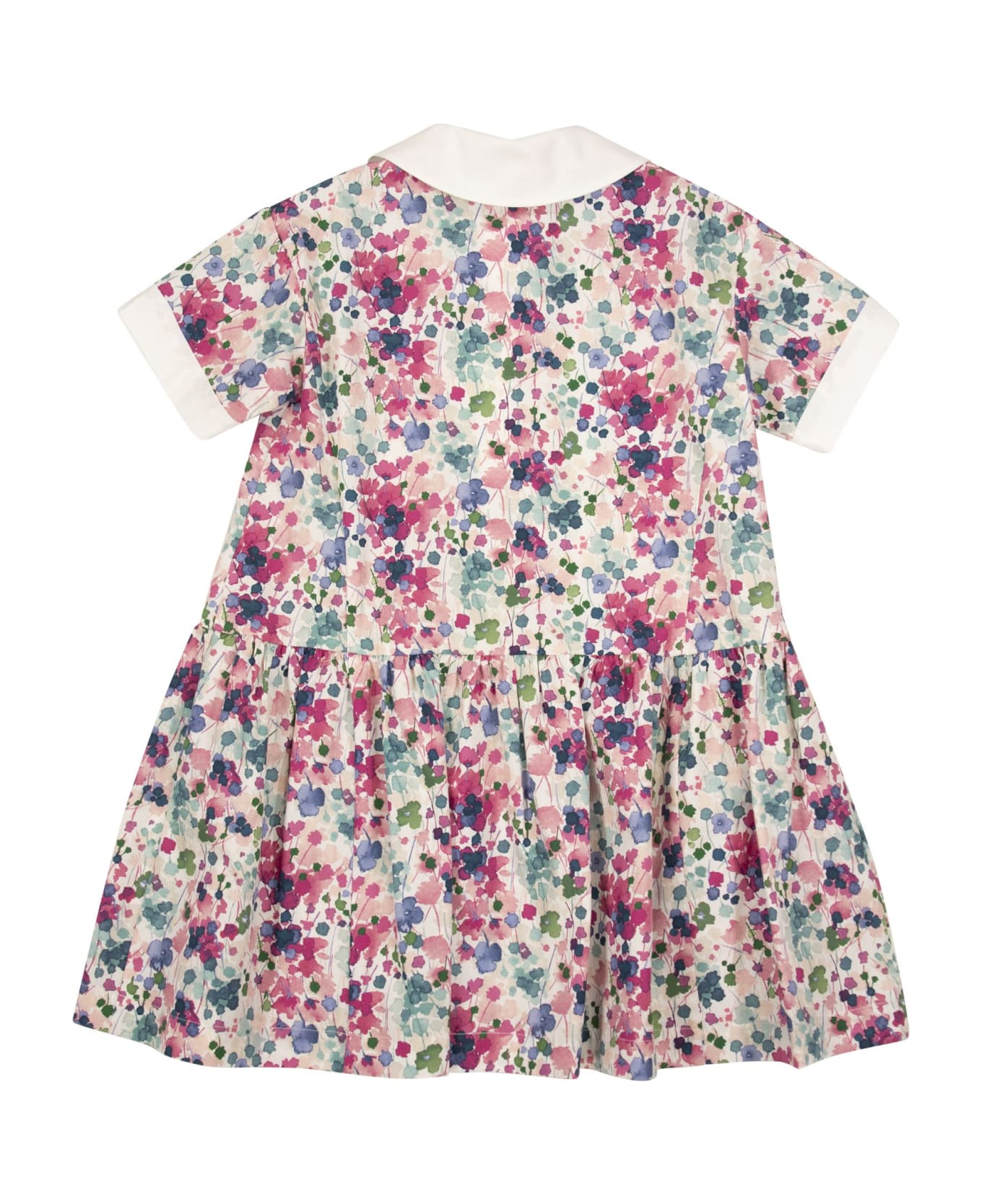 Il Gufo Dress With Floral Pattern - Cyclamin