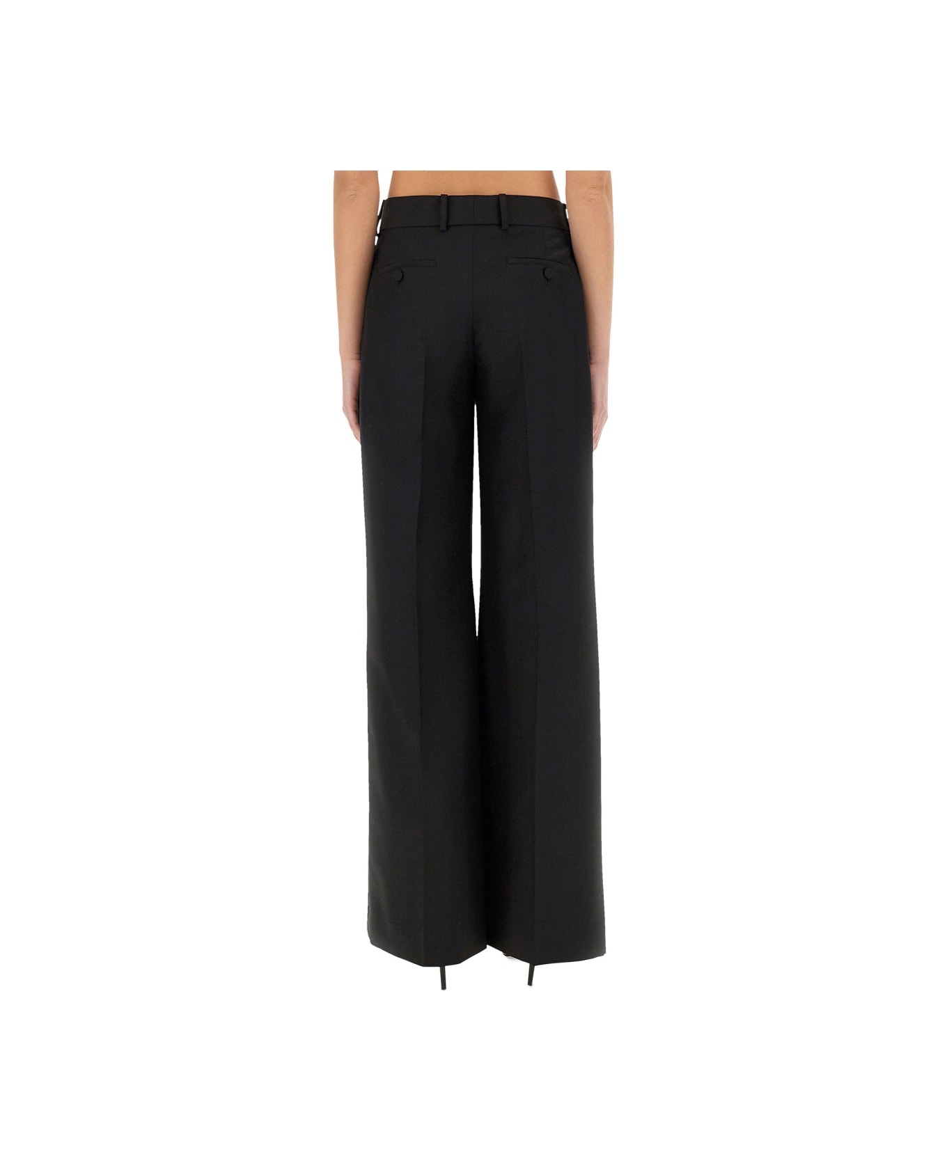 Alexander McQueen Pants With Side Stripes - BLACK