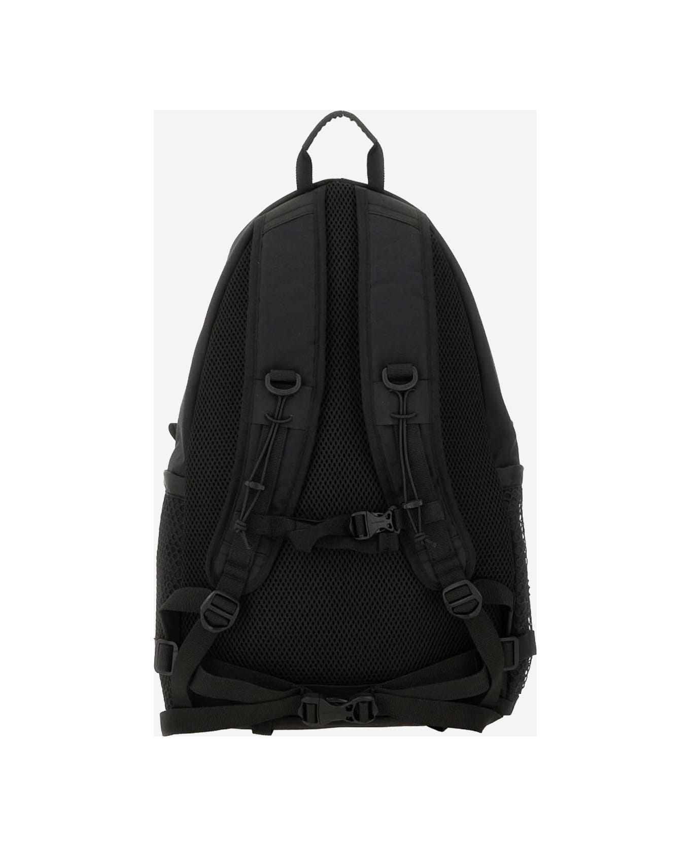 And Wander Cotton Blend Backpack With Mesh Pocket - Black
