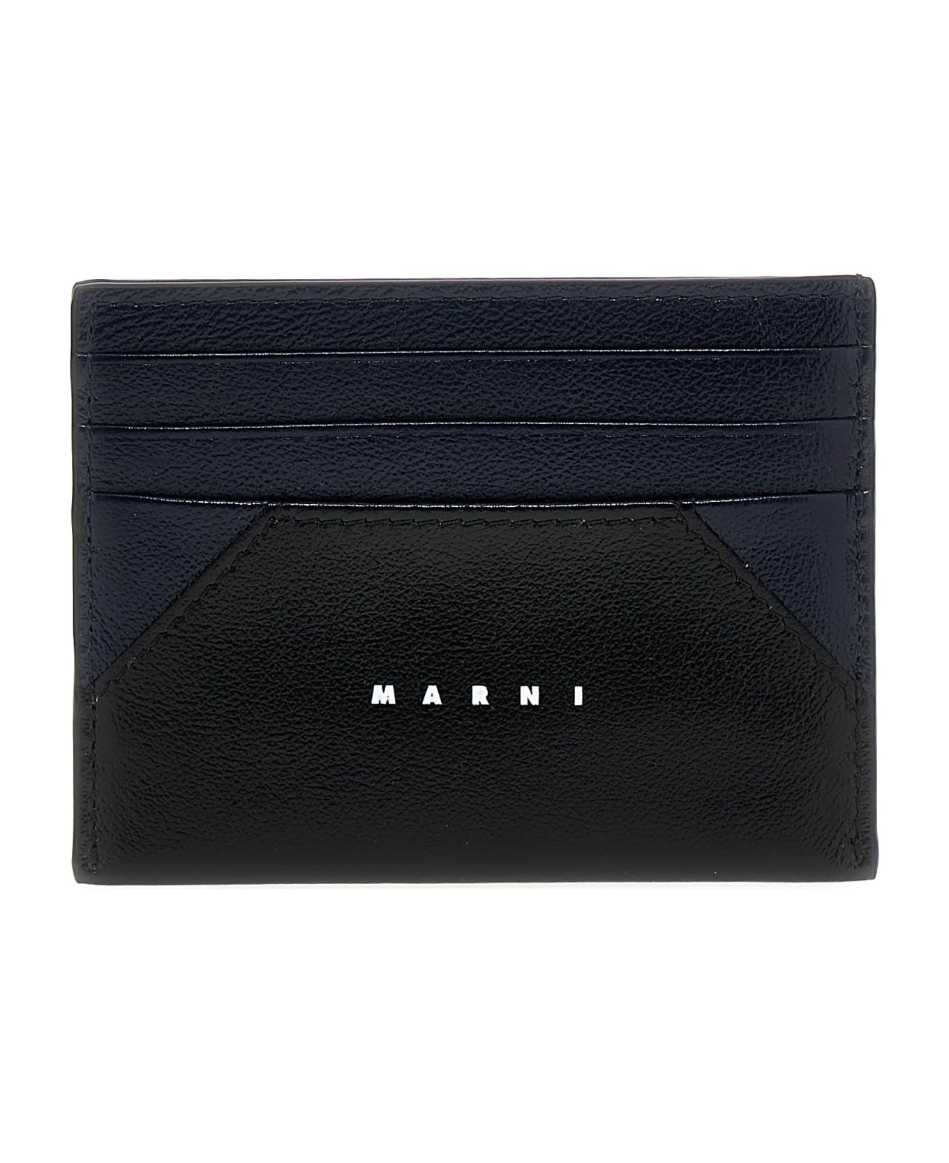 Marni Logo Leather Card Holder - Multicolor