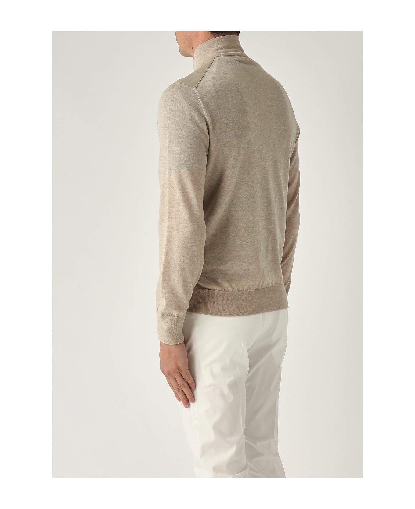 Gran Sasso Cardigan Full-zip In Maglia E Tessuto Cardigan - TORTORA