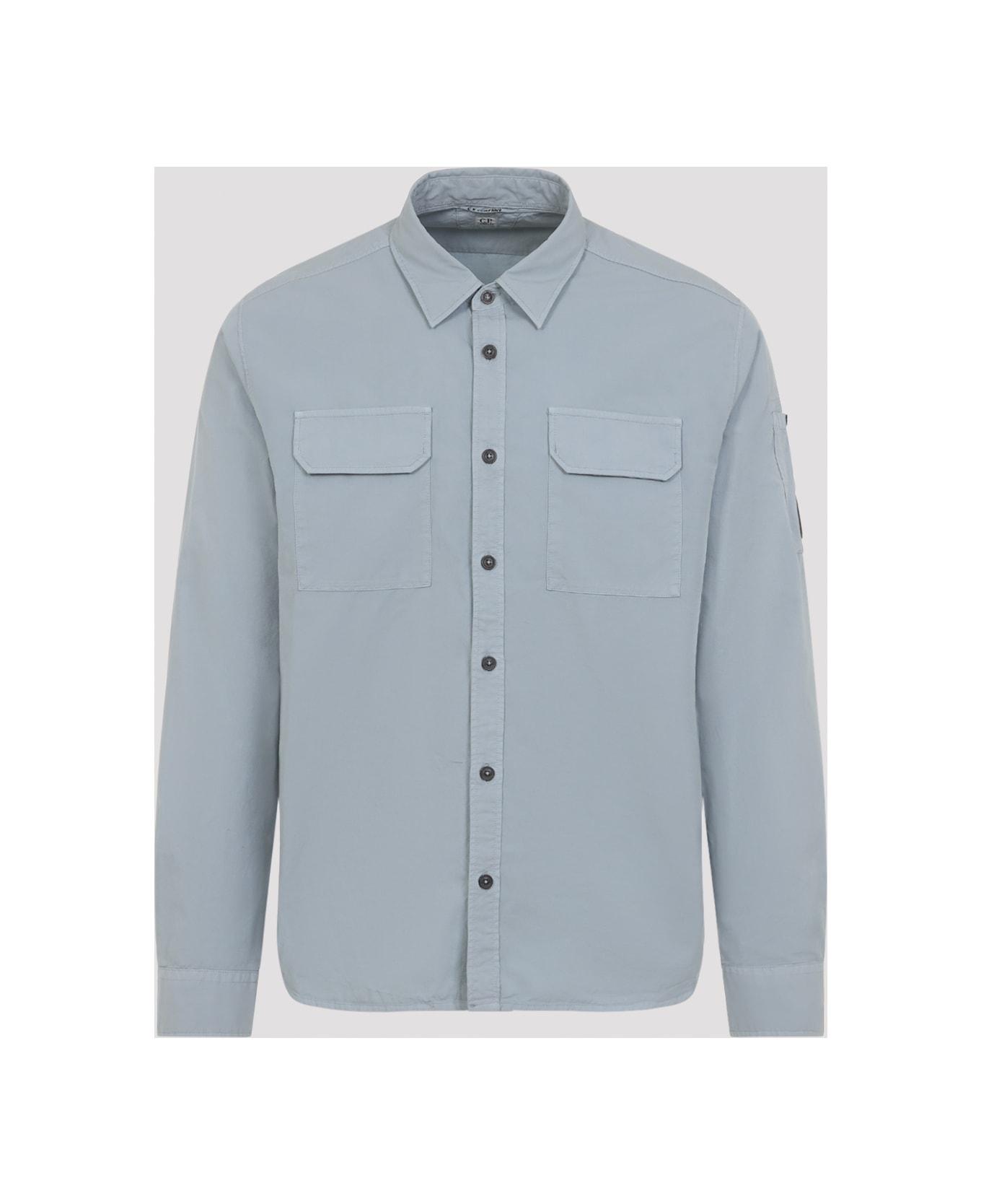 C.P. Company Organic Gabardine Shirt - Silver Blue