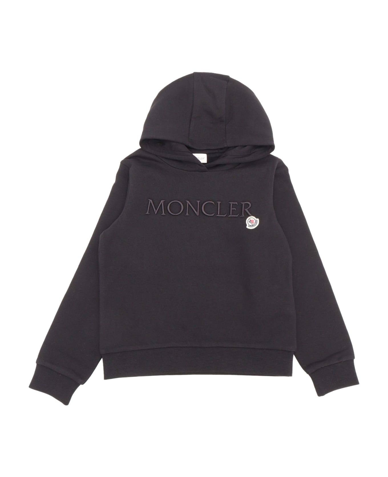 Moncler Hoodie Sweater - BLACK