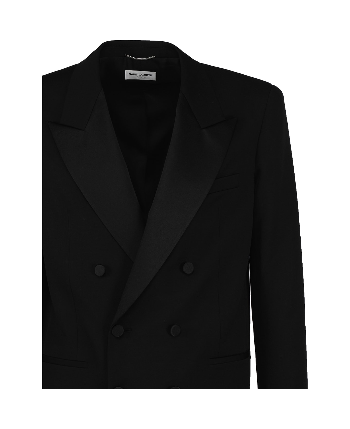 Saint Laurent Double-breasted Jacket - Black