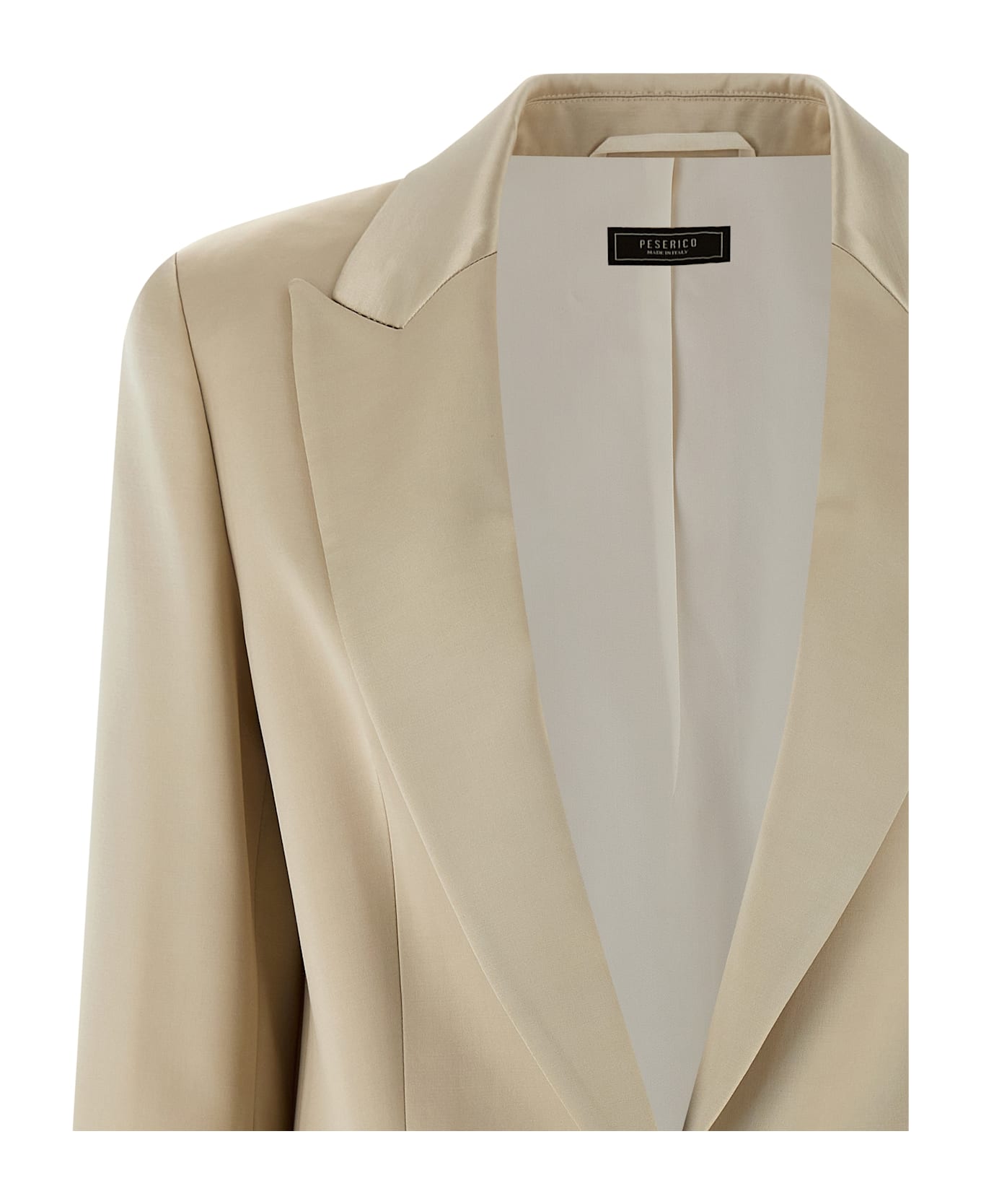 Peserico Satin Blazer - Beige