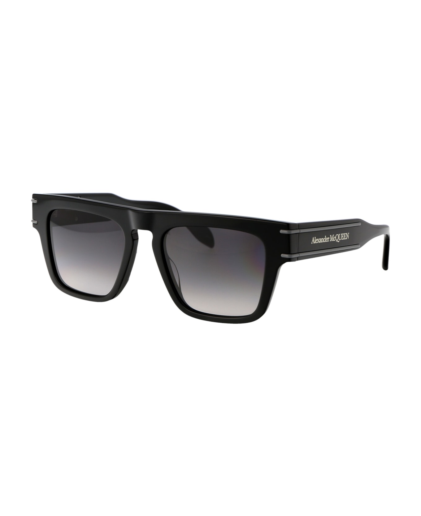 Alexander McQueen Eyewear Am0397s Sunglasses - 001 BLACK BLACK GREY サングラス