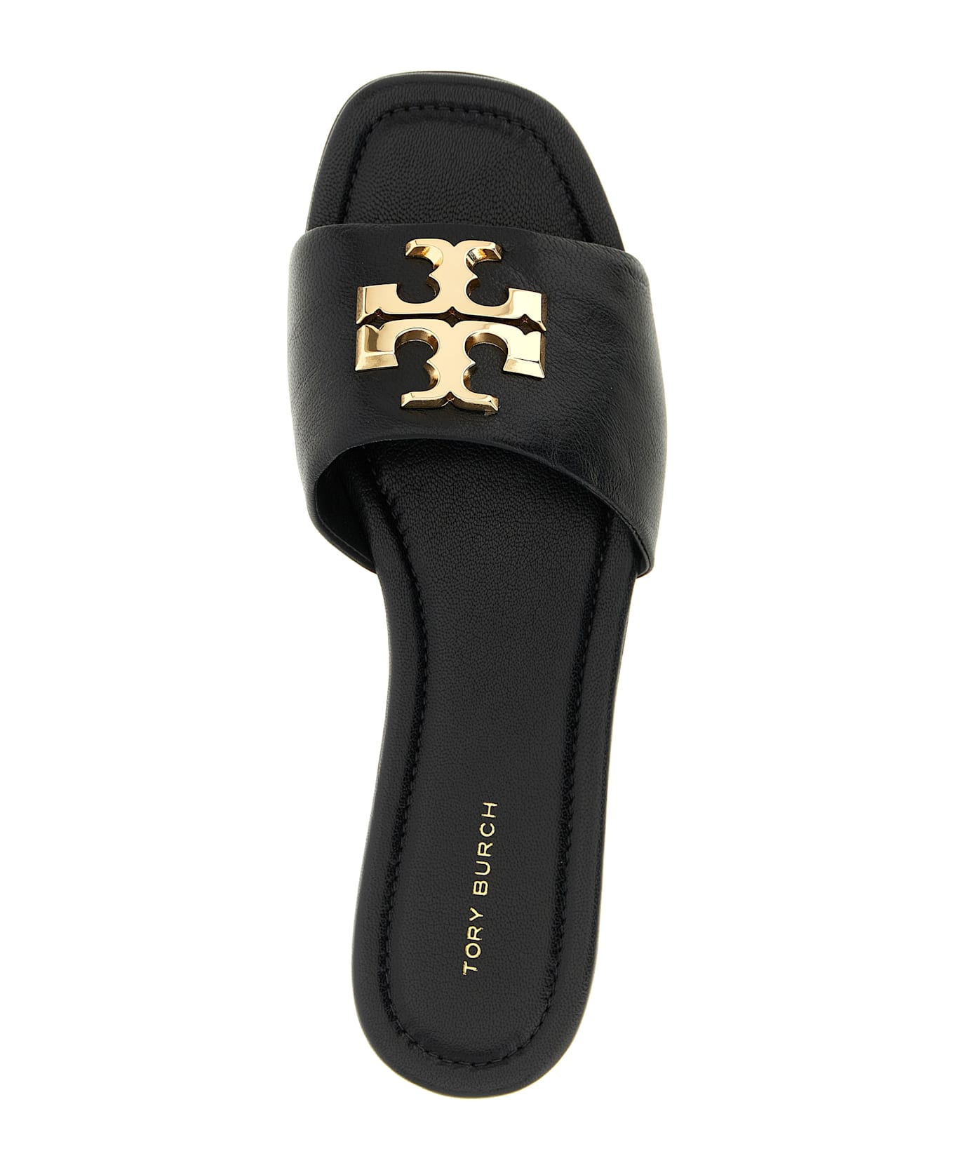 Tory Burch 'eleanor' Slides - Black  