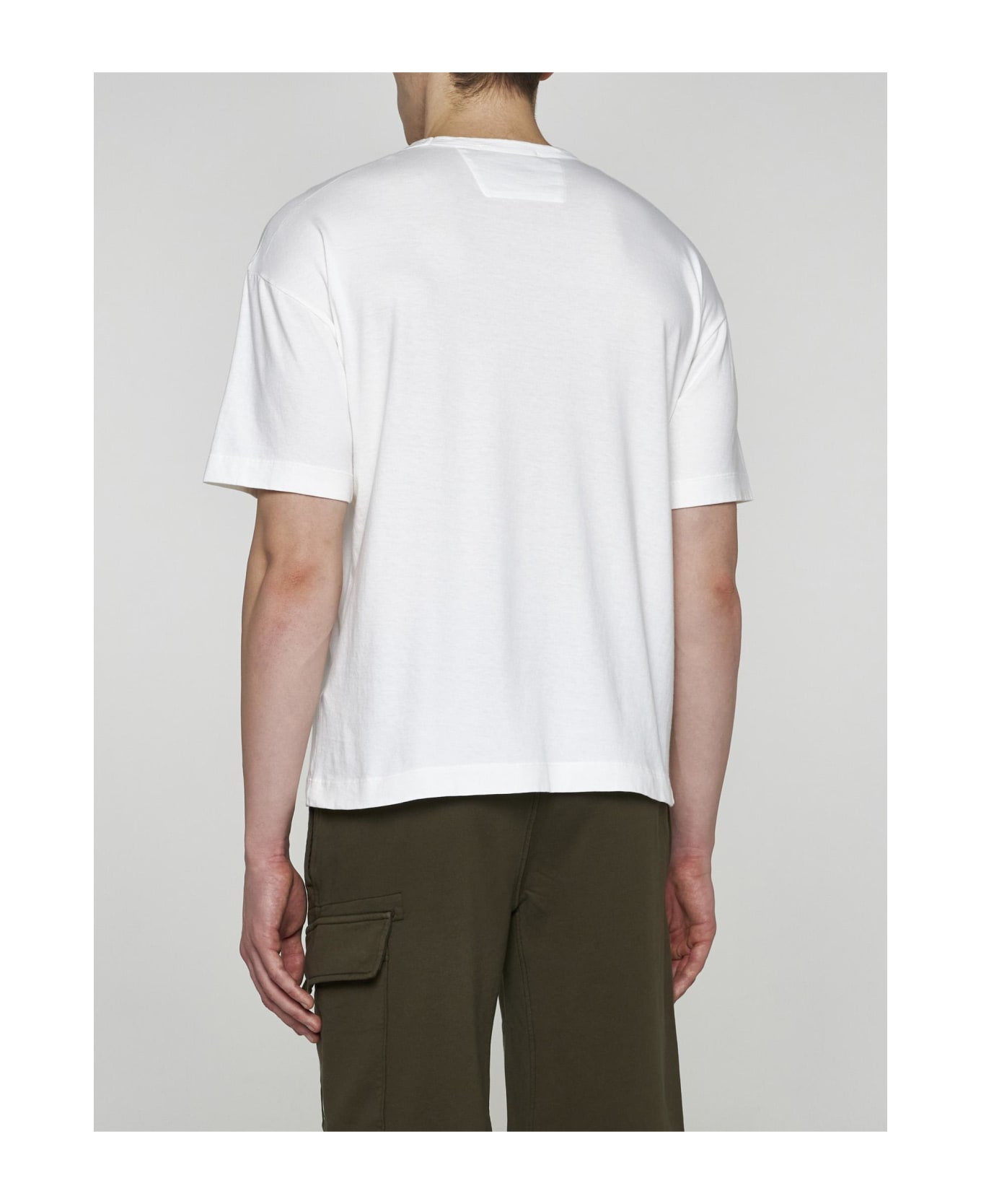C.P. Company Ivory Cotton T-shirt - GAUZEWHITE シャツ