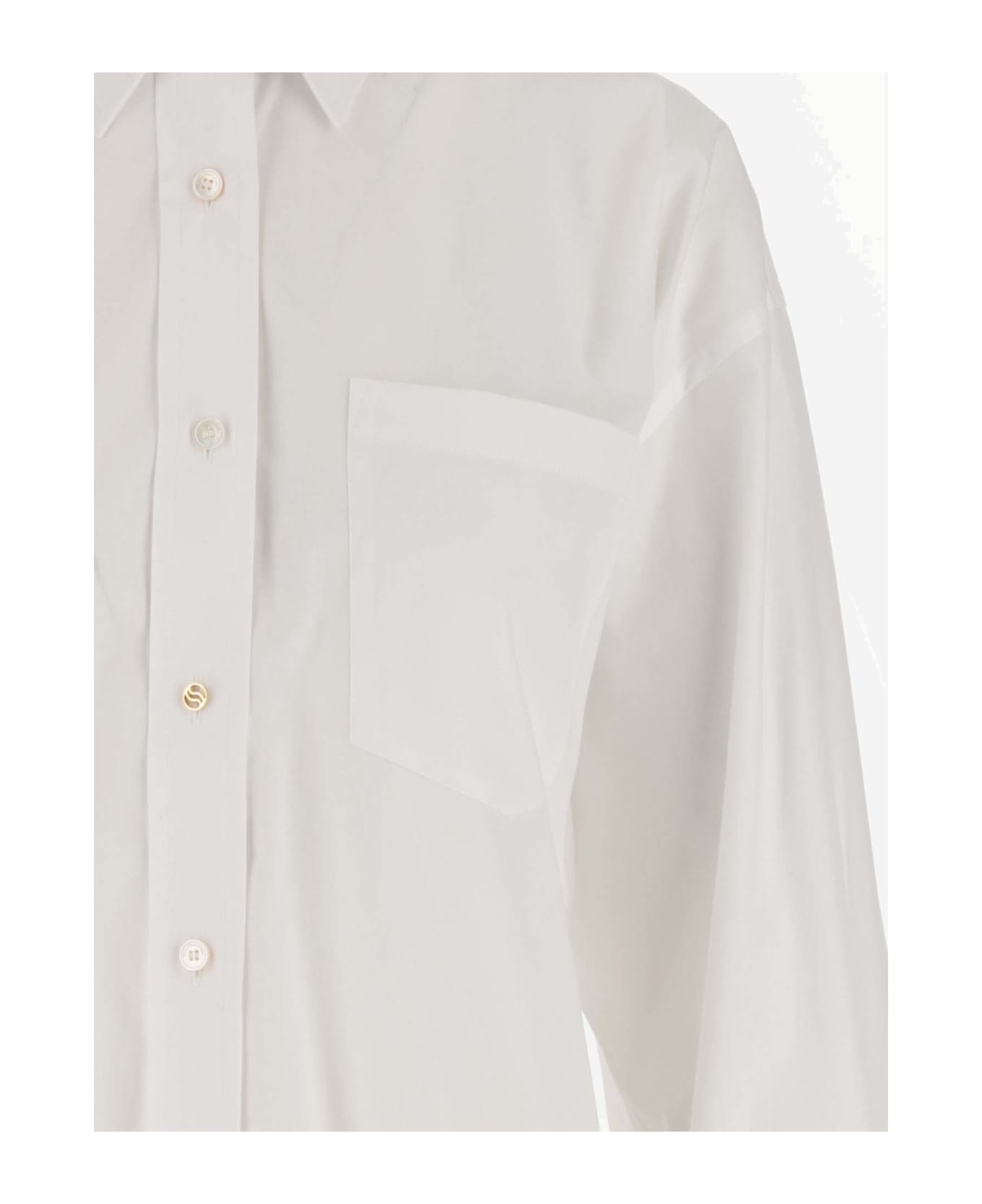 Stella McCartney Cotton Poplin Shirt - Pure White