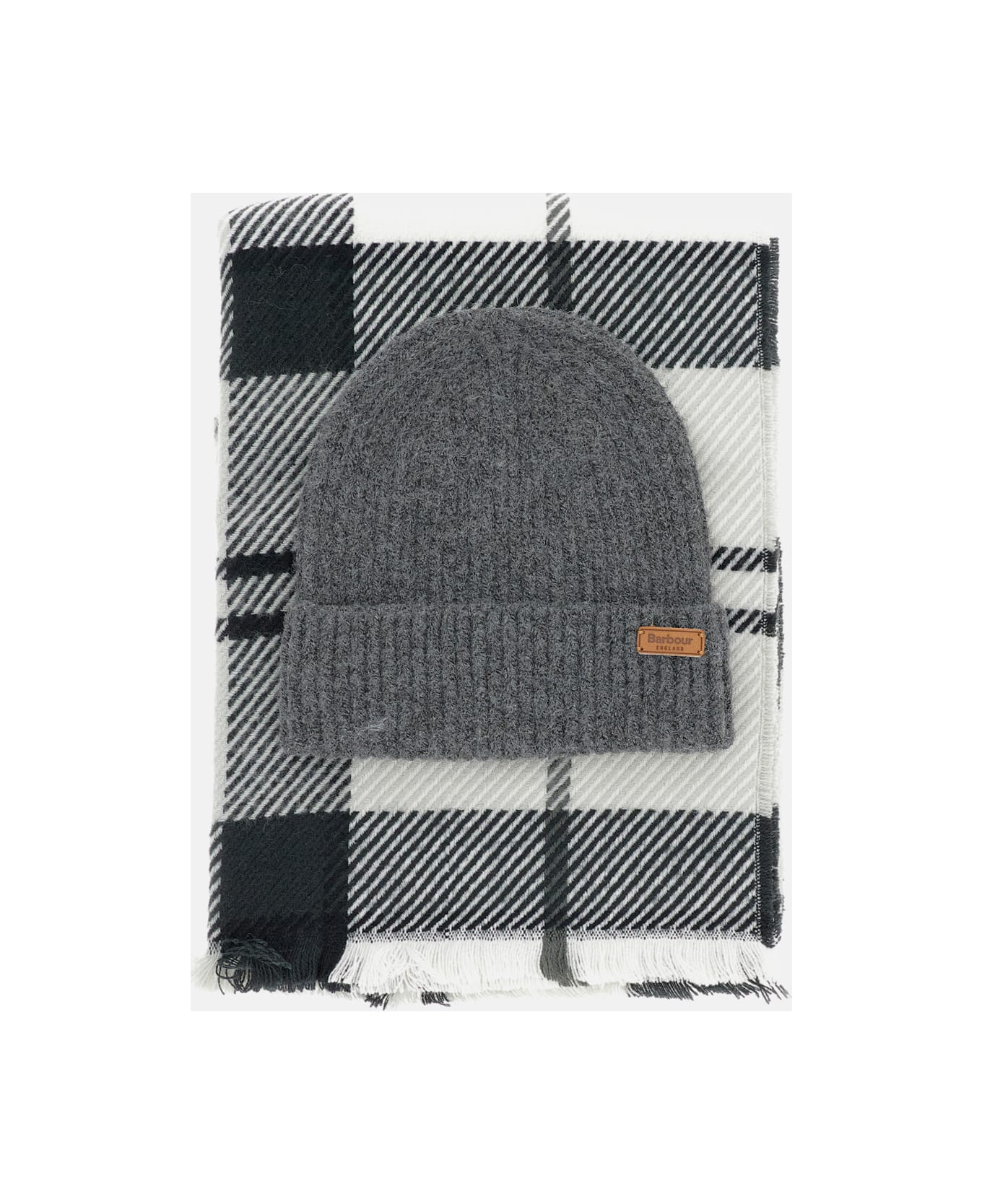 Barbour Hat And Scarf Gift Set - Green