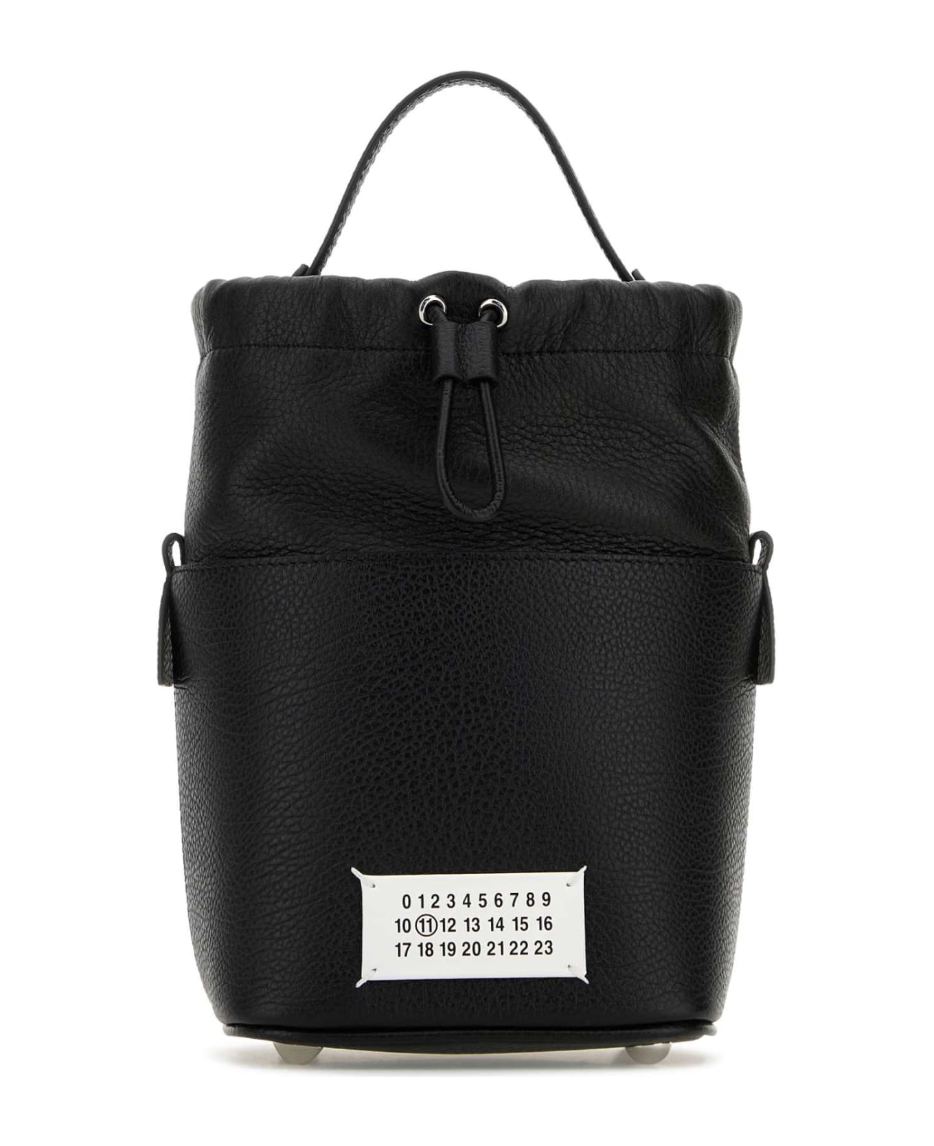 Maison Margiela Black Leather Mini 5ac Bucket Bag - BLACKBLACK