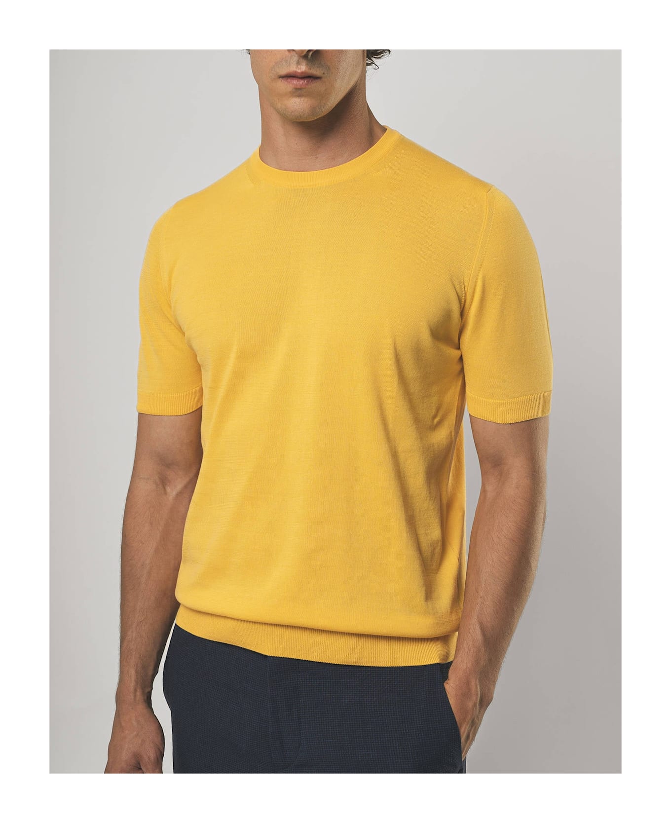 Larusmiani Brighton T-shirt Sweater - Yellow