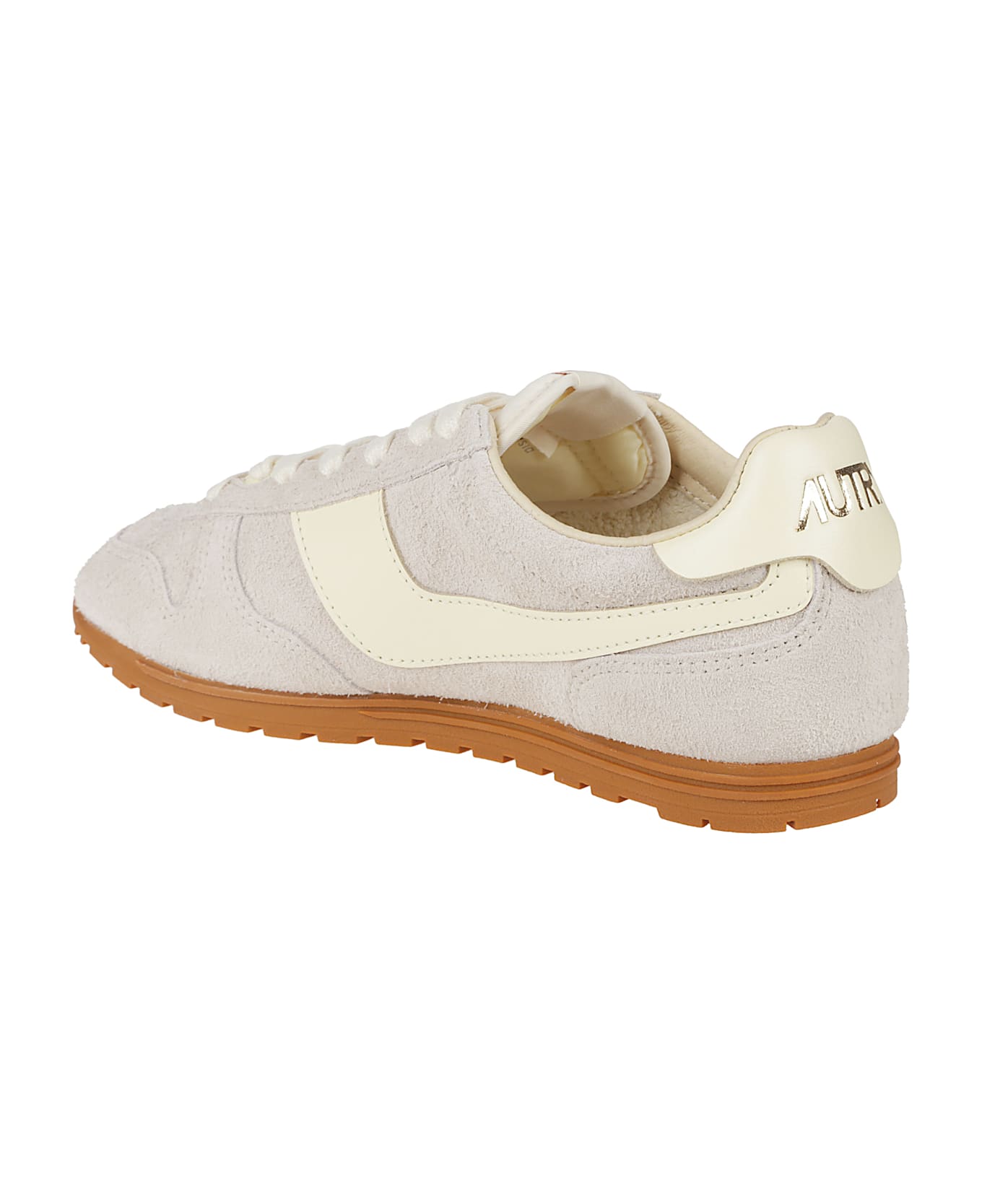 Autry Windspin Leather Sneakers - Beige