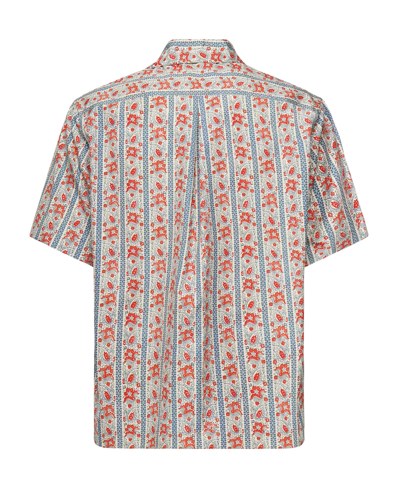 Valentino Garavani Bowling Shirt With Paisley Print - Red