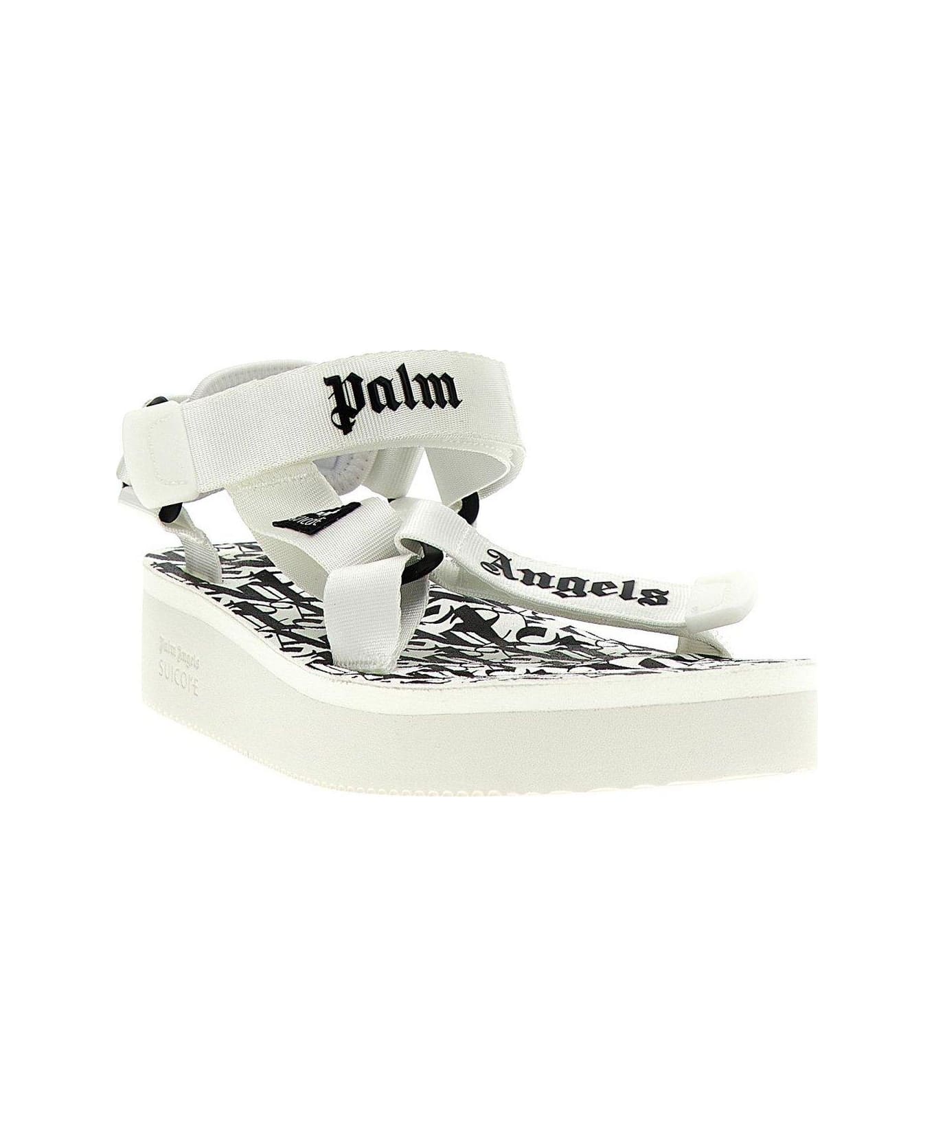 Palm Angels X Suicoke 'depa' Sandals - White/Black