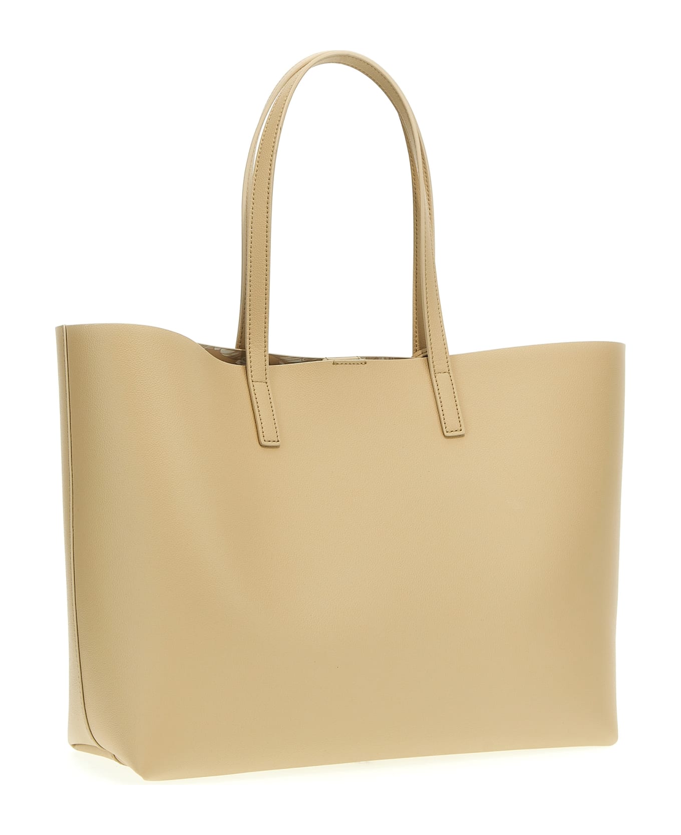 Versace 'virtus' Shopping Bag - Beige