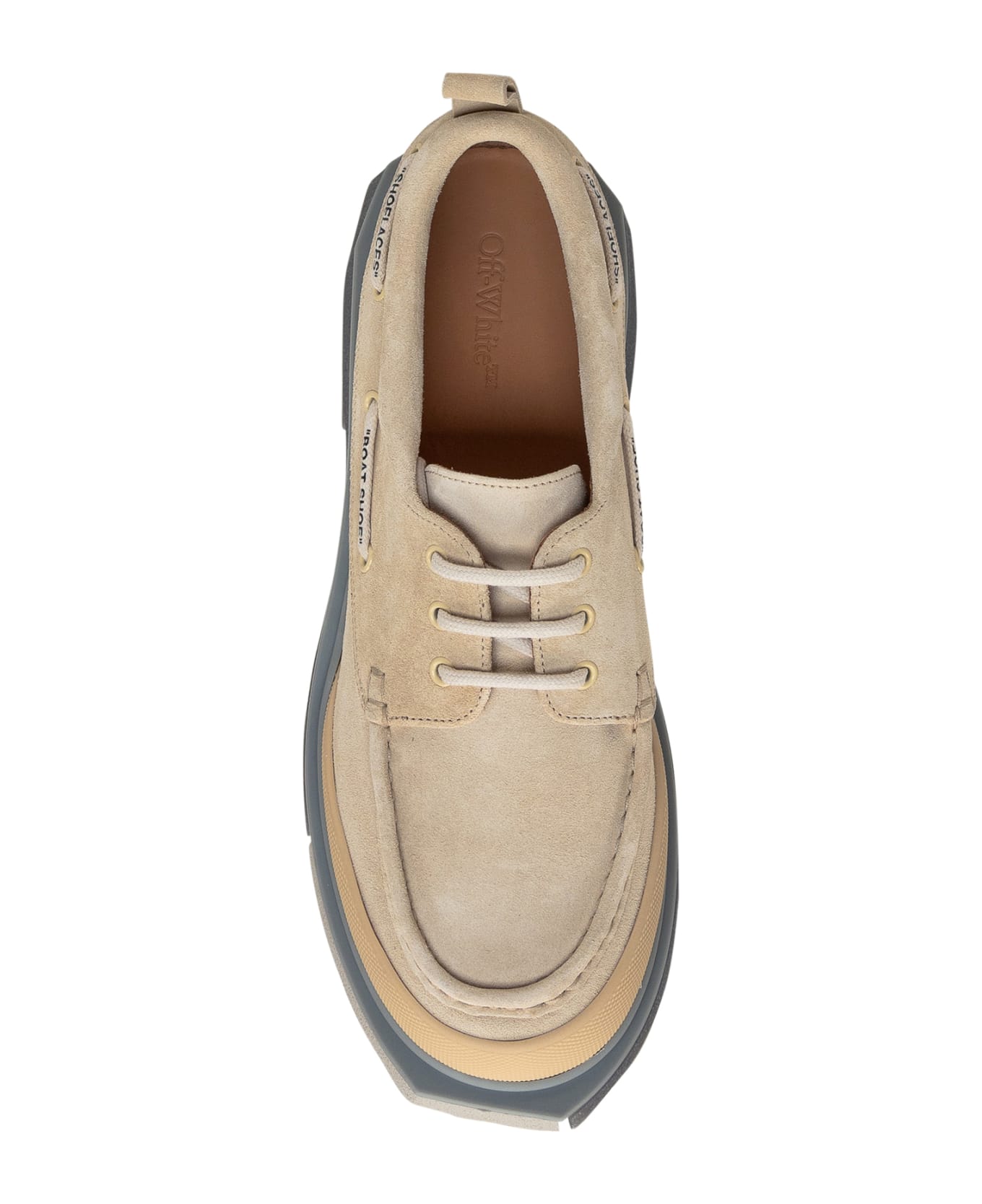 Off-White Boat Lace-up - BEIGE