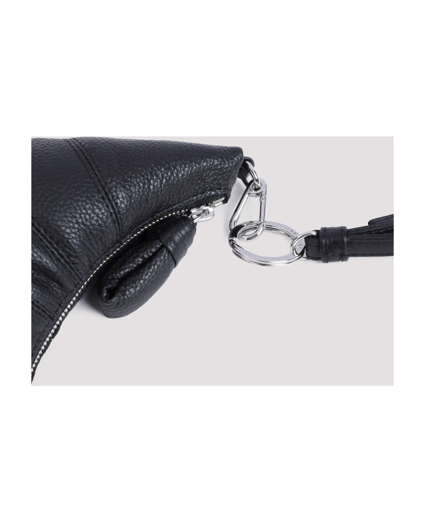 Lemaire Croissant Leather Coin Purse - Black