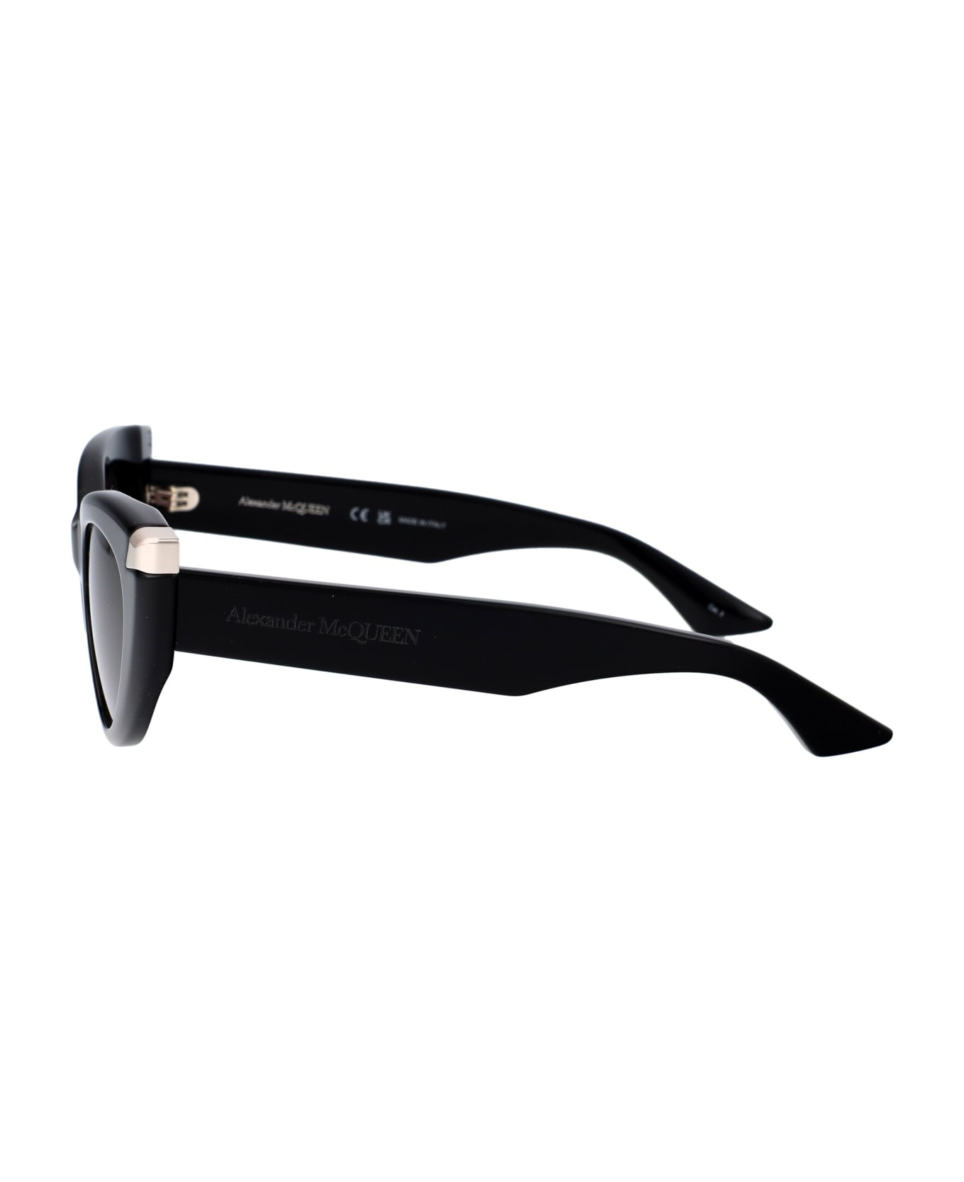Alexander McQueen Eyewear Am0442s Sunglasses - 001 BLACK BLACK GREY