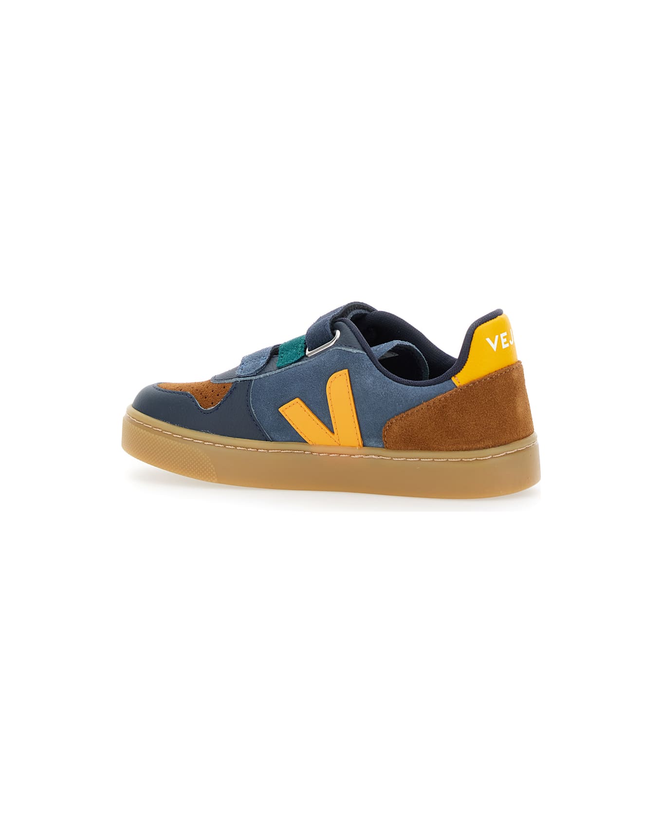 Veja 
v-10
 Multicolor Low Top Sneakers With Logo Patch On The Side And Logo Lettering On The Heel In Suede Boy - Multicolor