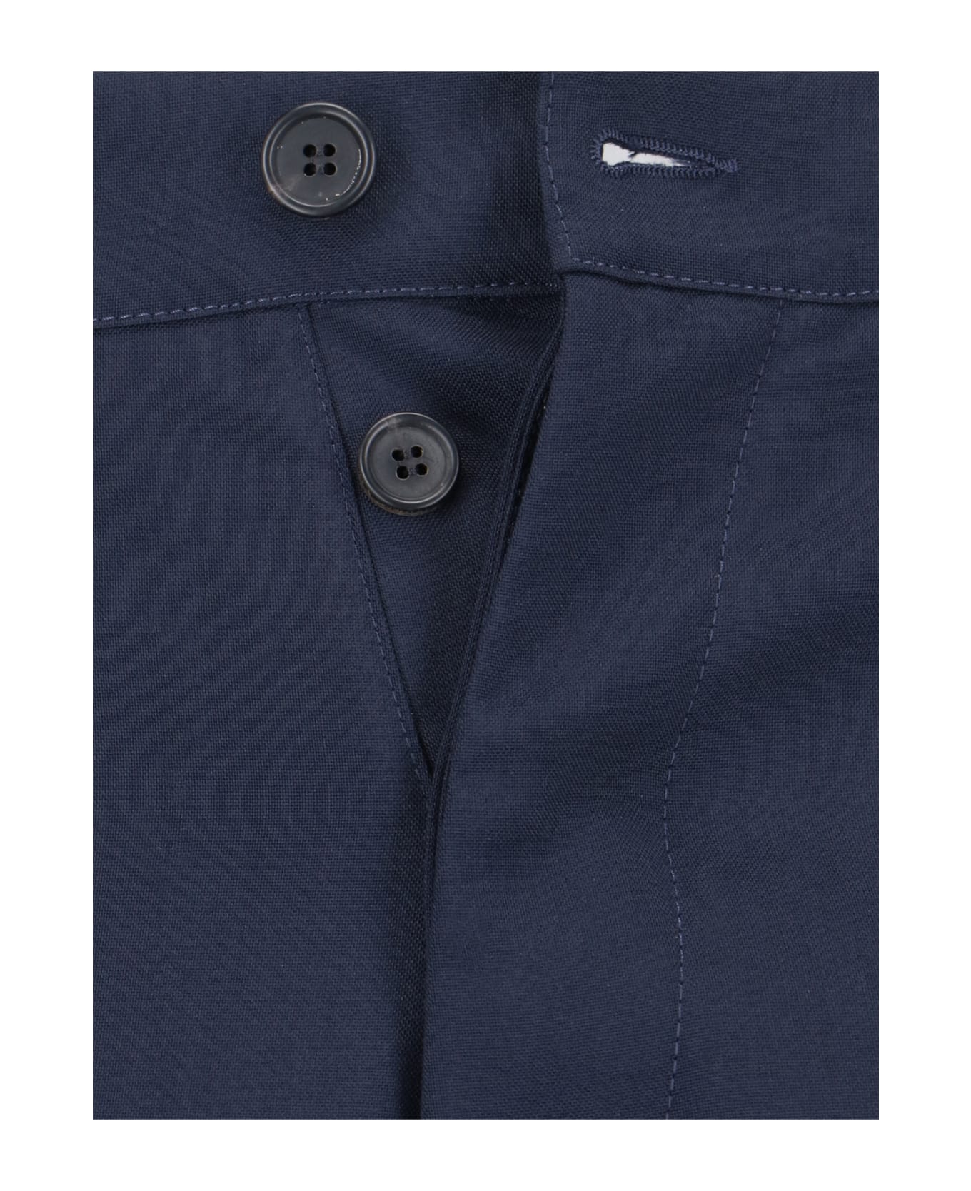 Marni Virgin Wool Cargo Pants - Blue