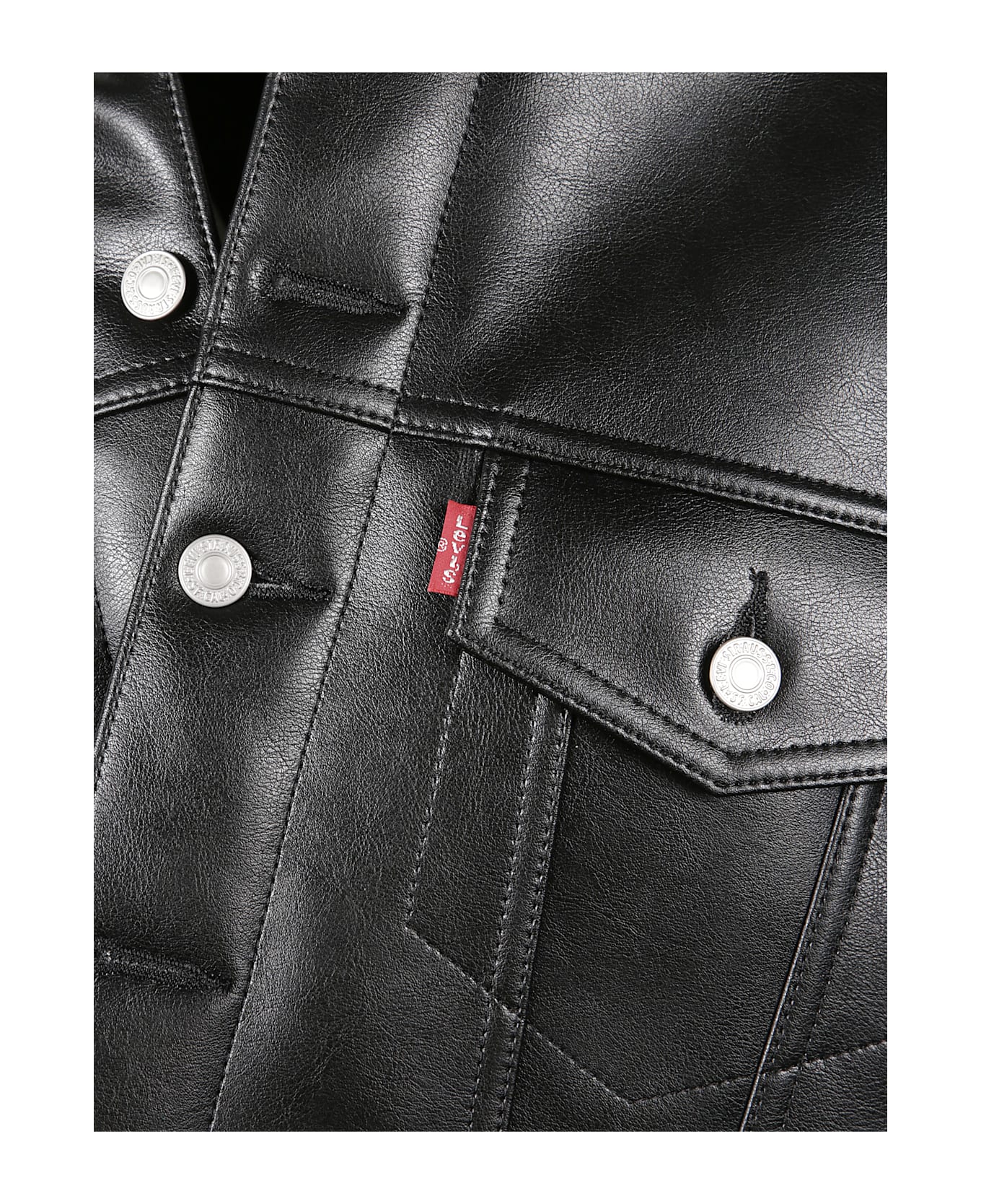 Junya Watanabe X Levis Leather Jacket - Black