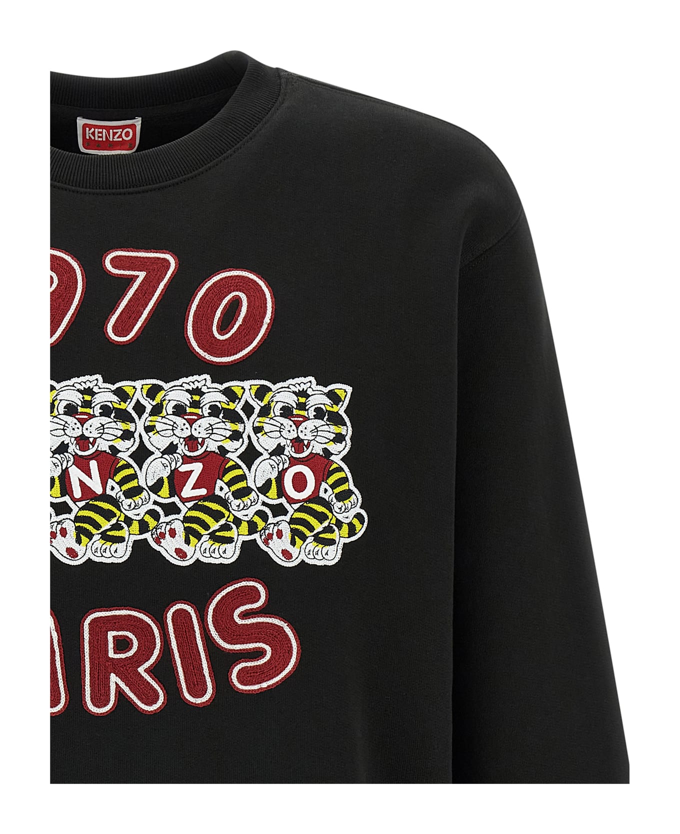 Kenzo 'wild Tiger Embroidered' Sweatshirt - Black  