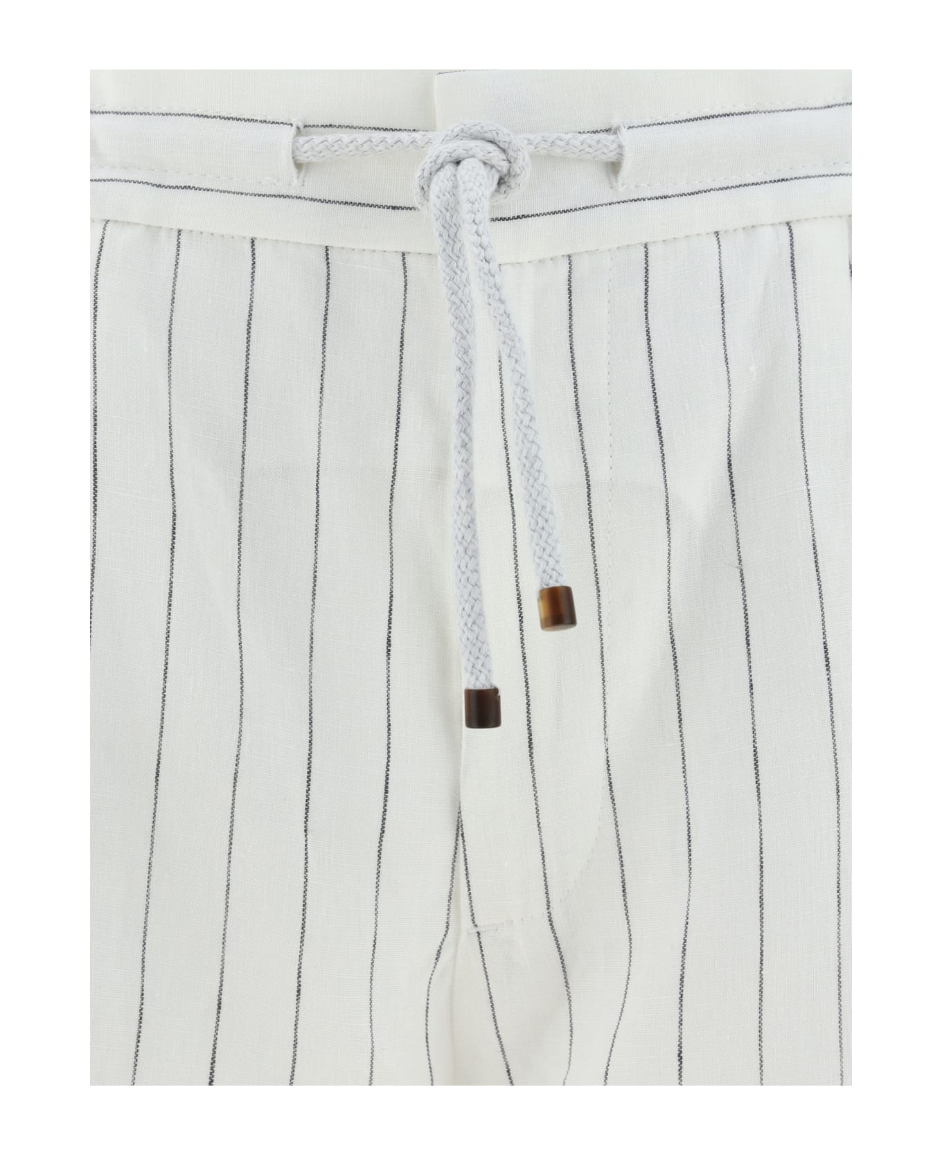 Brunello Cucinelli Linen Shorts - Bianco