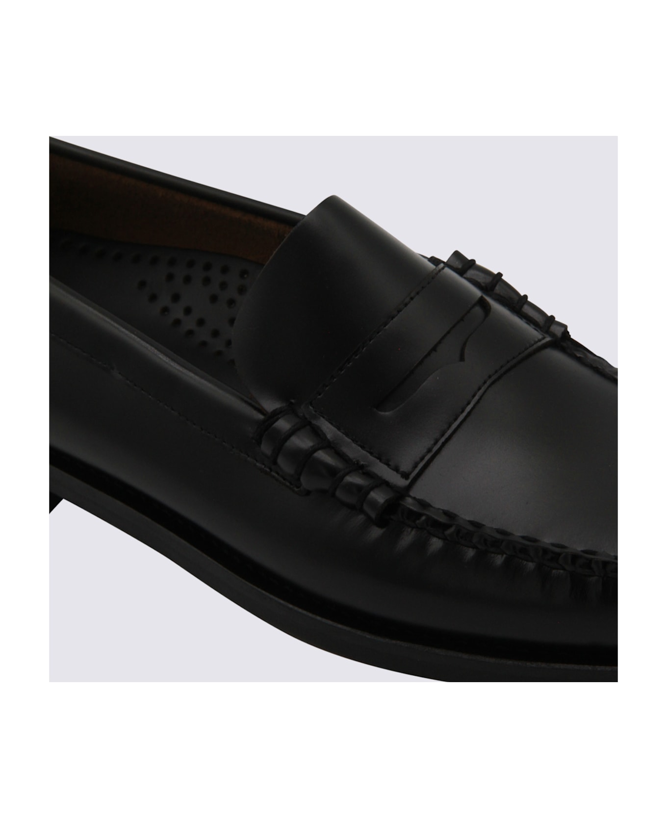 Sebago Black Leather Loafers - Black