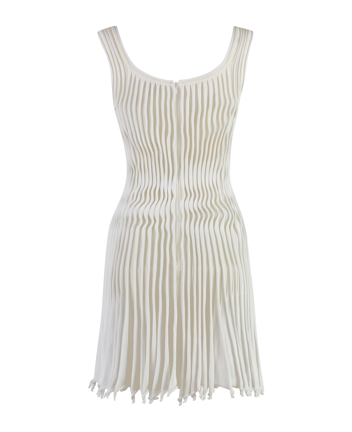 Alaia Knitted Dress - White