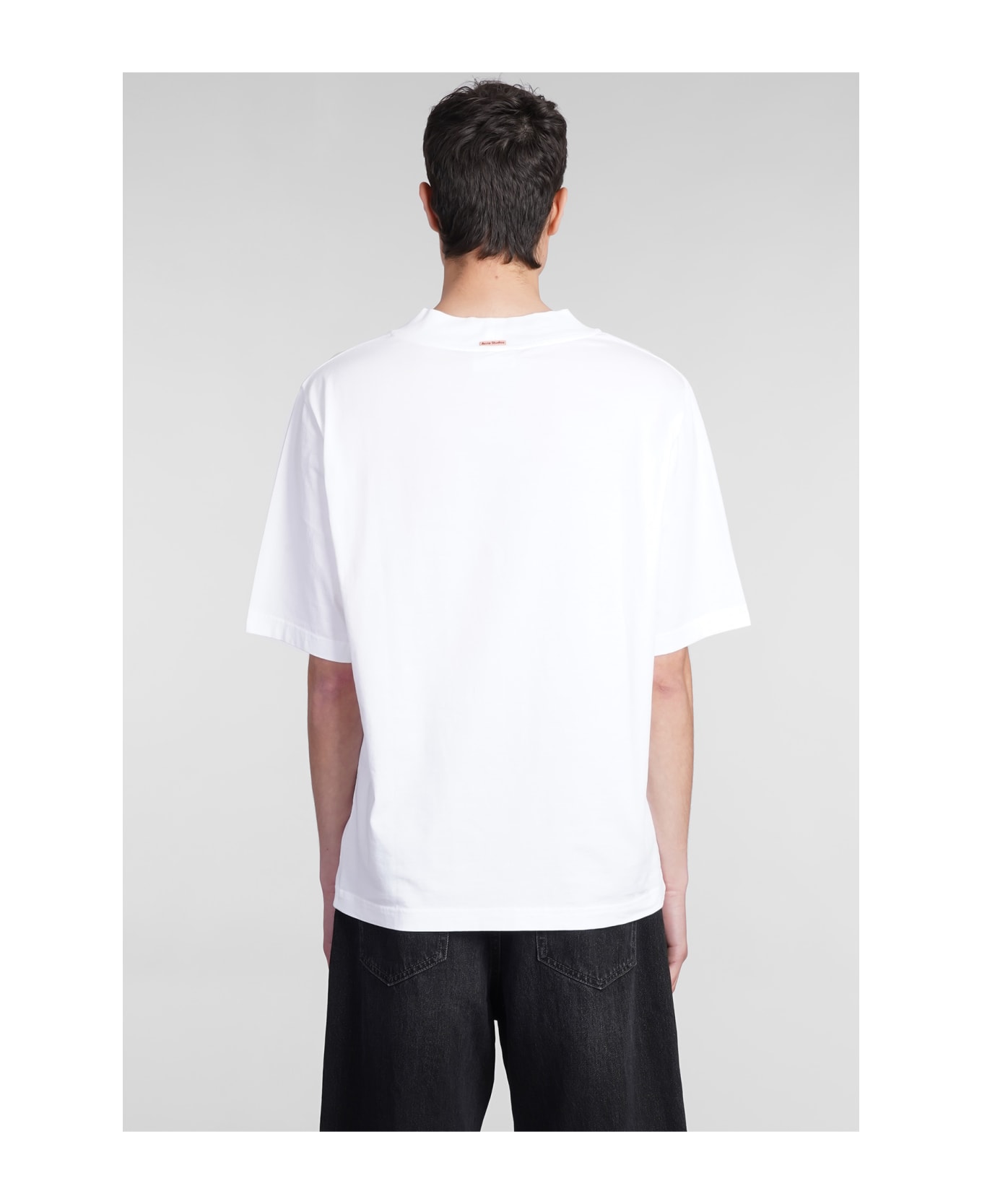 Acne Studios Crew-neck T-shirt In White Cotton - 183