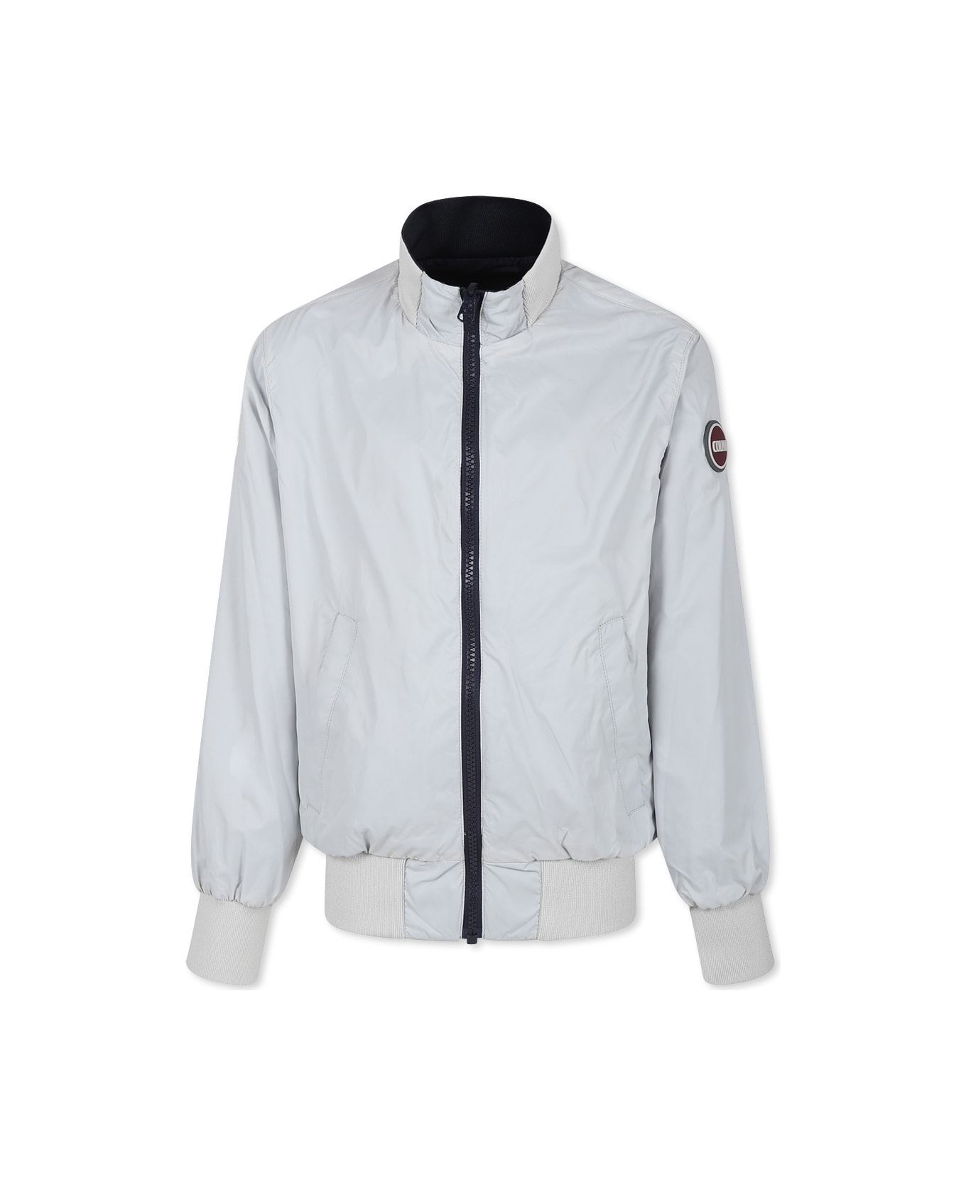 Colmar Blue Reversible Windbreaker For Boy With Logo - Blue