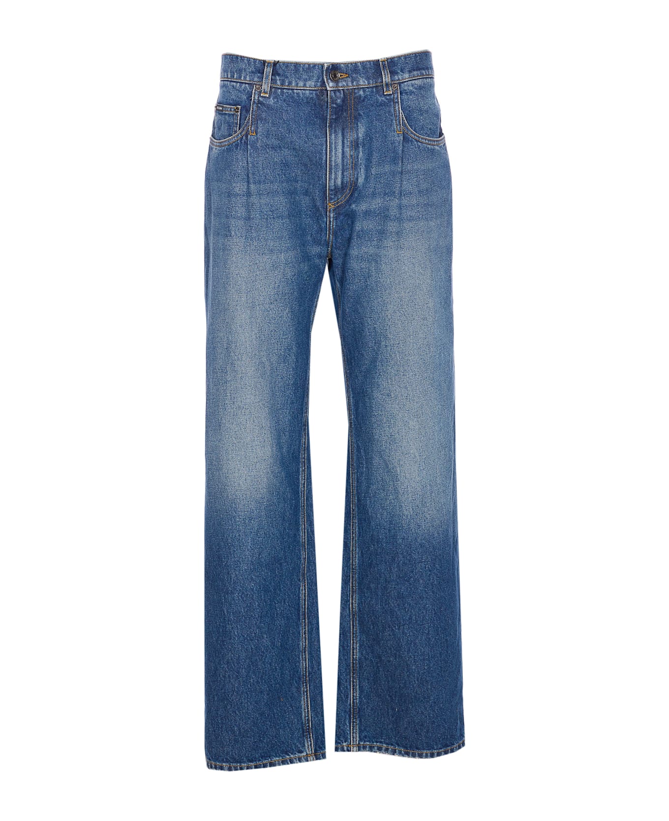 Dolce 
Gabbana Plaque Logo Jeans - Blue
