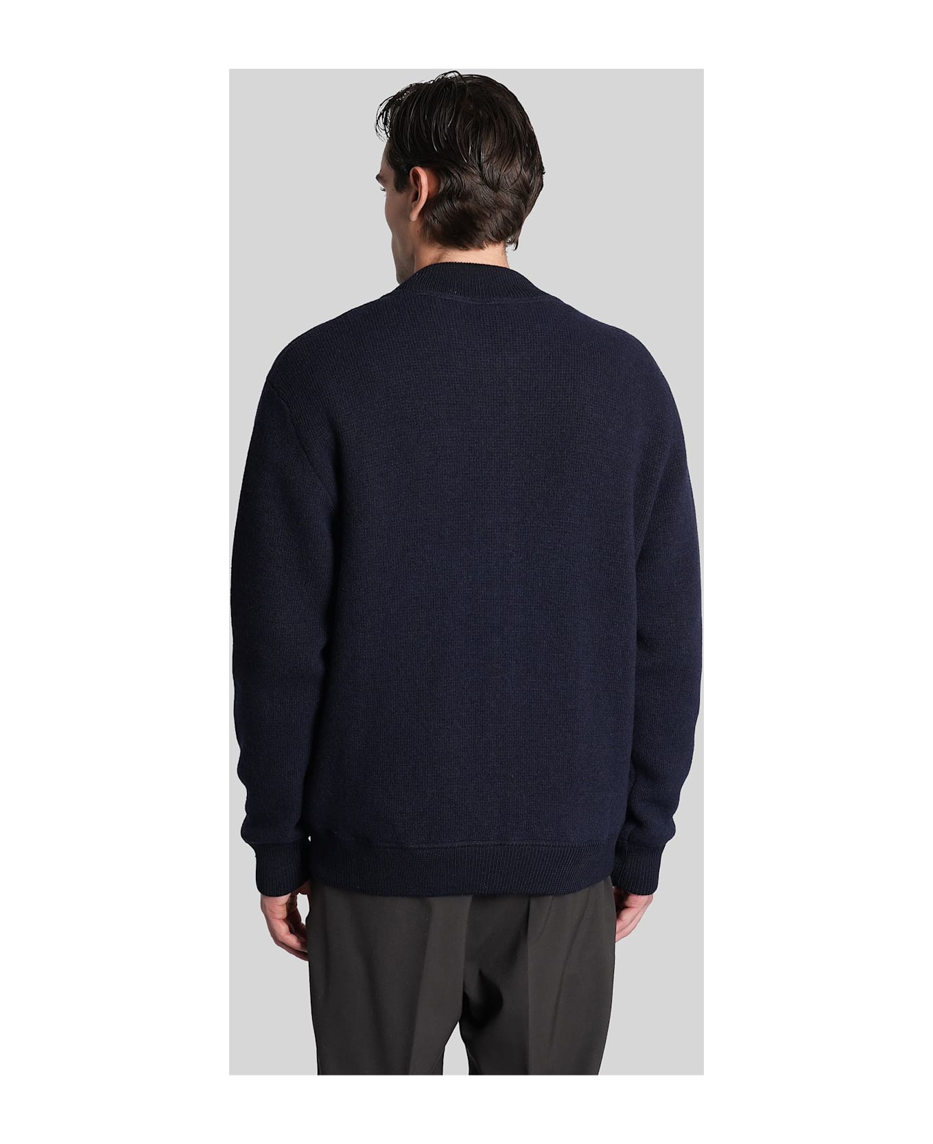 Mauro Grifoni Knitwear In Blue Wool - blue
