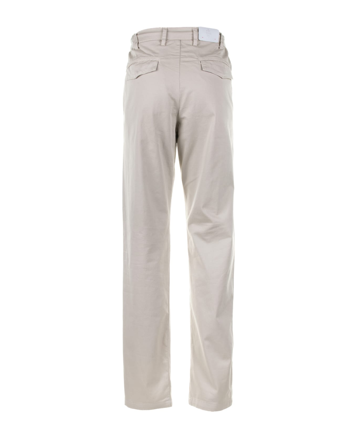 Eleventy Stretch Dove-grey Trousers With Drawstring - TORTORA