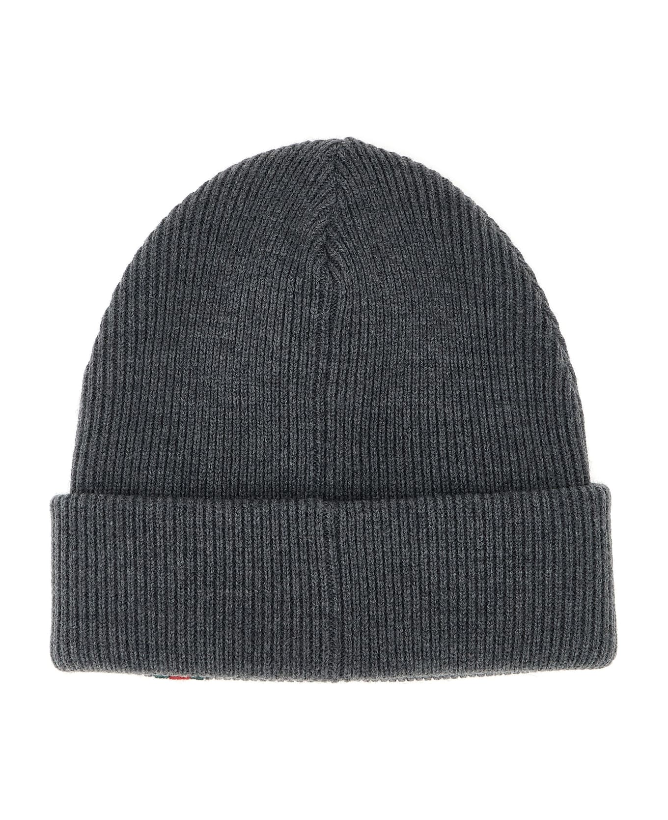 Gucci Web Detail Beanie - Gray